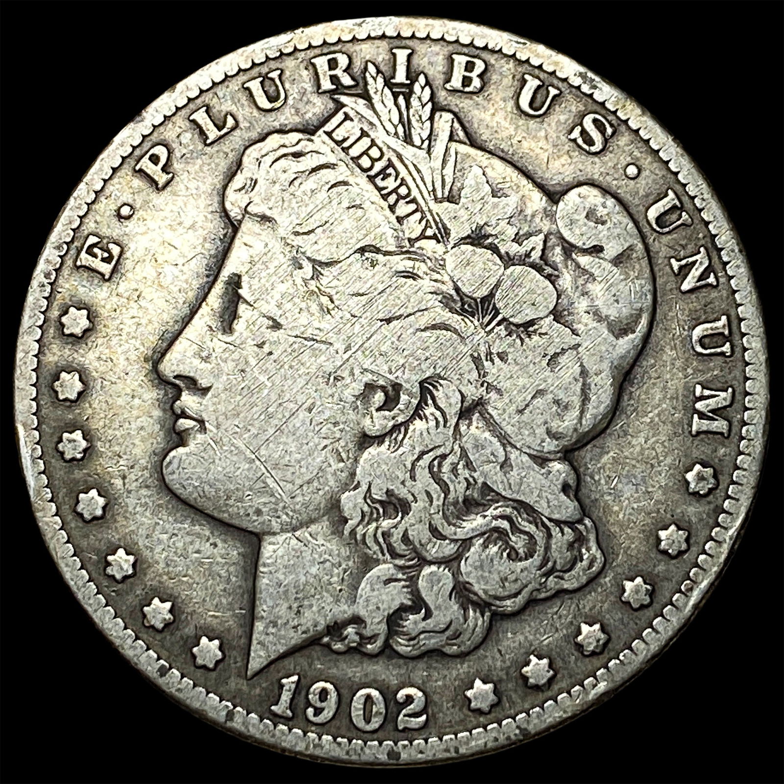 1902-S Silver Morgan Dollar NICELY CIRCULATED: 1902-S Silver Morgan Dollar NICELY CIRCULATED