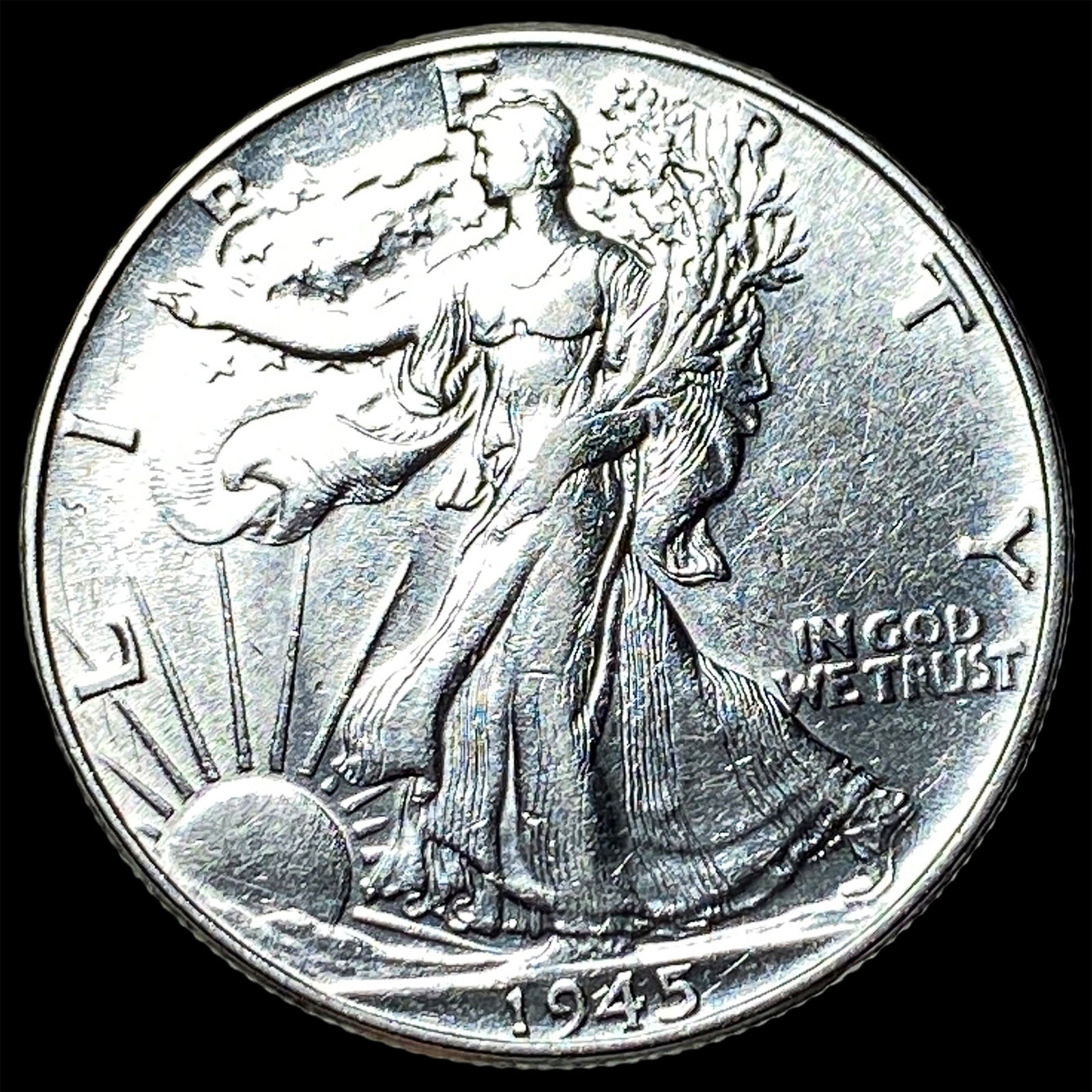 1945 Silver Walking Liberty Half Dollar UNCIRCULATED: 1945 Silver Walking Liberty Half Dollar UNCIRCULATED