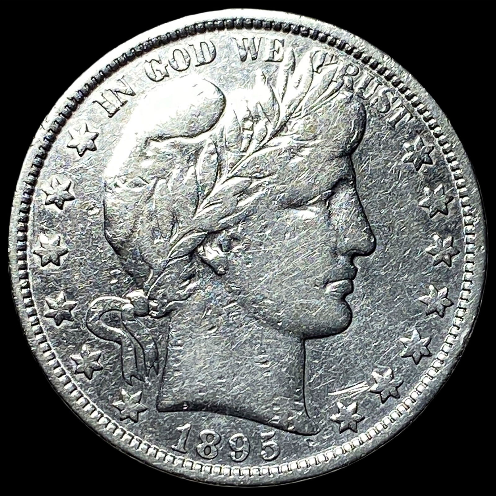 1895-O Silver Barber Half Dollar NEARLY UNCIRCULATED (1 of 2)
