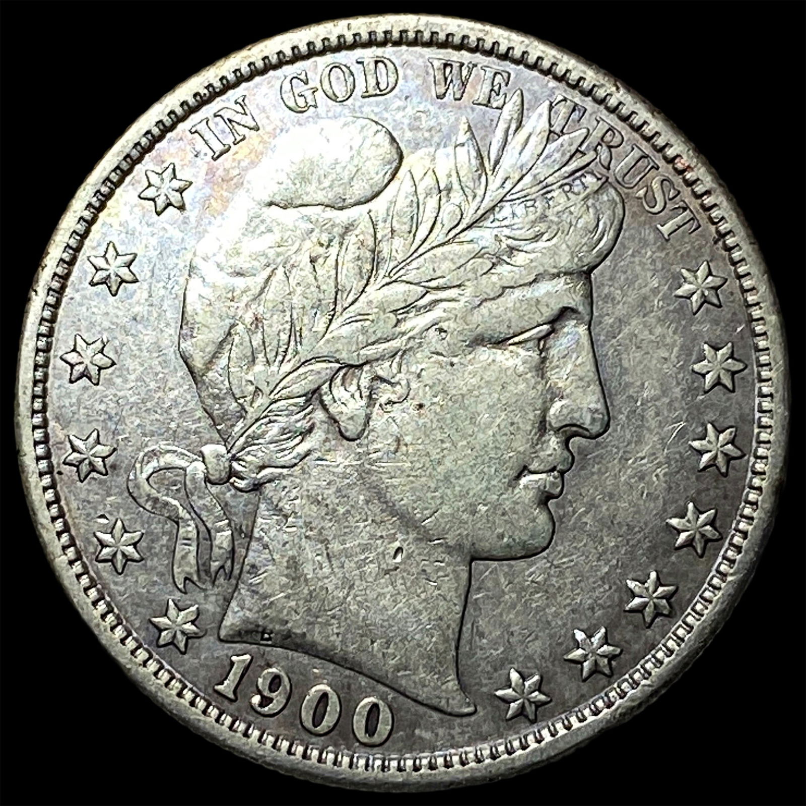 1900-S Silver Barber Half Dollar NEARLY UNCIRCULATED (1 of 2)