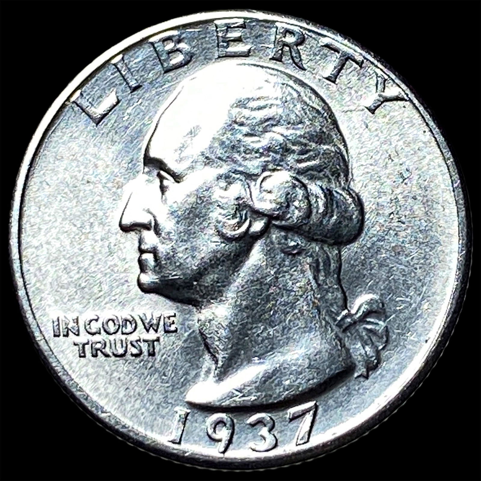 1937 Silver Washington Quarter UNCIRCULATED: 1937 Silver Washington Quarter UNCIRCULATED