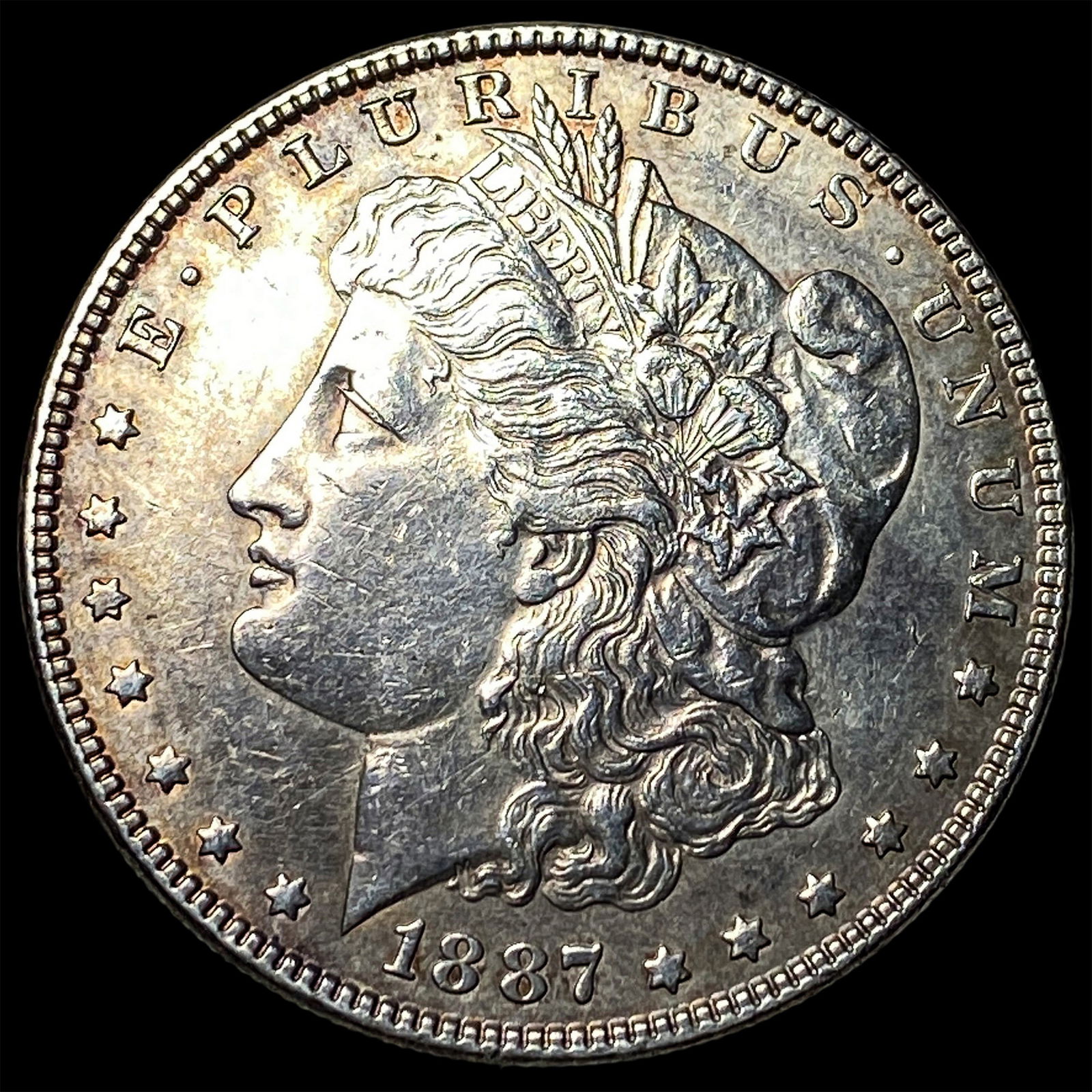 1887-S Silver Morgan Dollar CLOSELY UNCIRCULATED: 1887-S Silver Morgan Dollar CLOSELY UNCIRCULATED