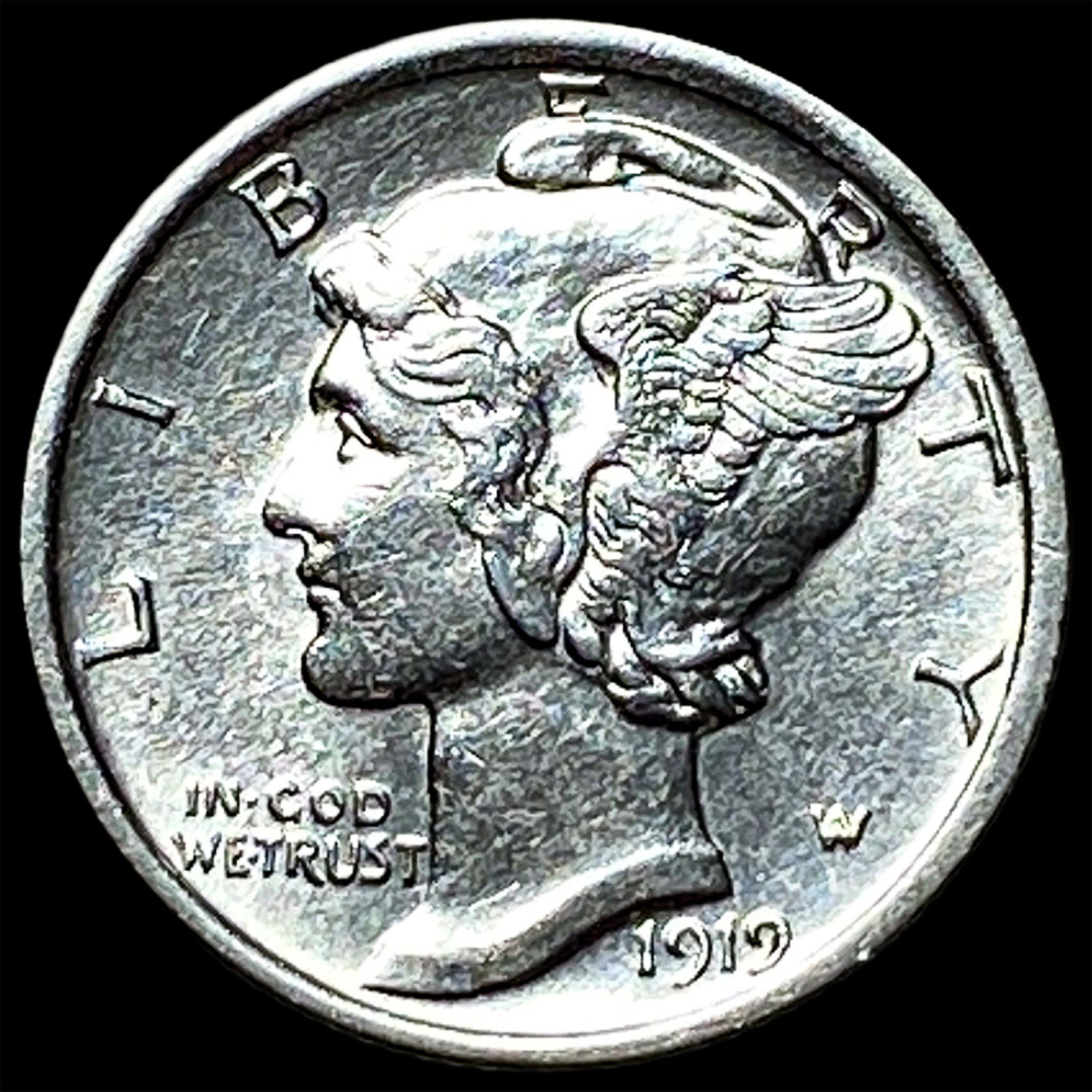 1919 Mercury Dime CHOICE BU (1 of 2)