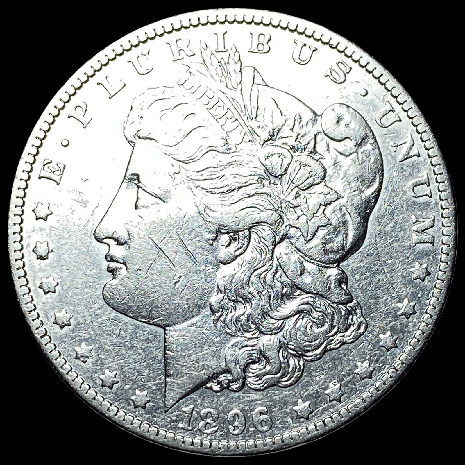 1896-O Silver Morgan Dollar NEARLY UNCIRCULATED: 1896-O Silver Morgan Dollar NEARLY UNCIRCULATED