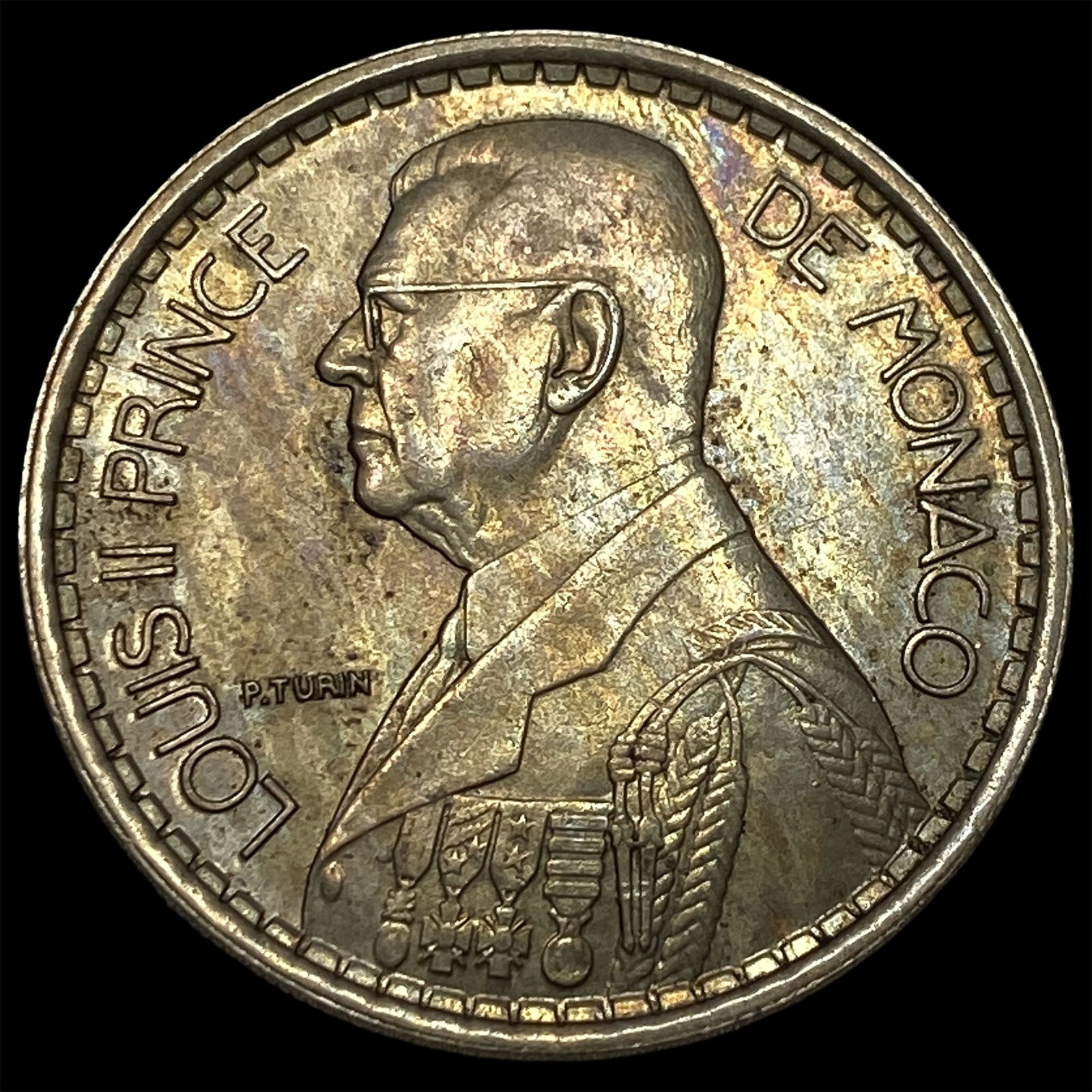 1947 Monaco 20 Francs NEARLY UNCIRCULATED: 1947 Monaco 20 Francs NEARLY UNCIRCULATED