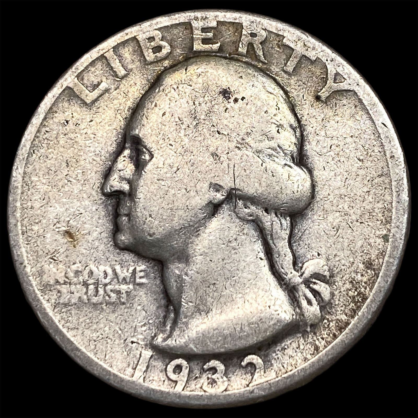 1932-D Silver Washington Quarter NICELY CIRCULATED: 1932-D Silver Washington Quarter NICELY CIRCULATED