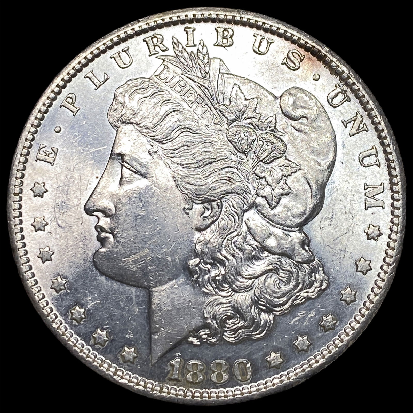 1880-S Silver Morgan Dollar NEARLY UNCIRCULATED: 1880-S Silver Morgan Dollar NEARLY UNCIRCULATED