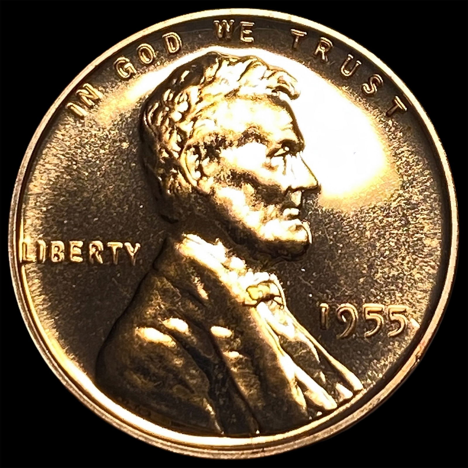 1955 Lincoln Wheat Cent GEM PROOF: 1955 Lincoln Wheat Cent GEM PROOF