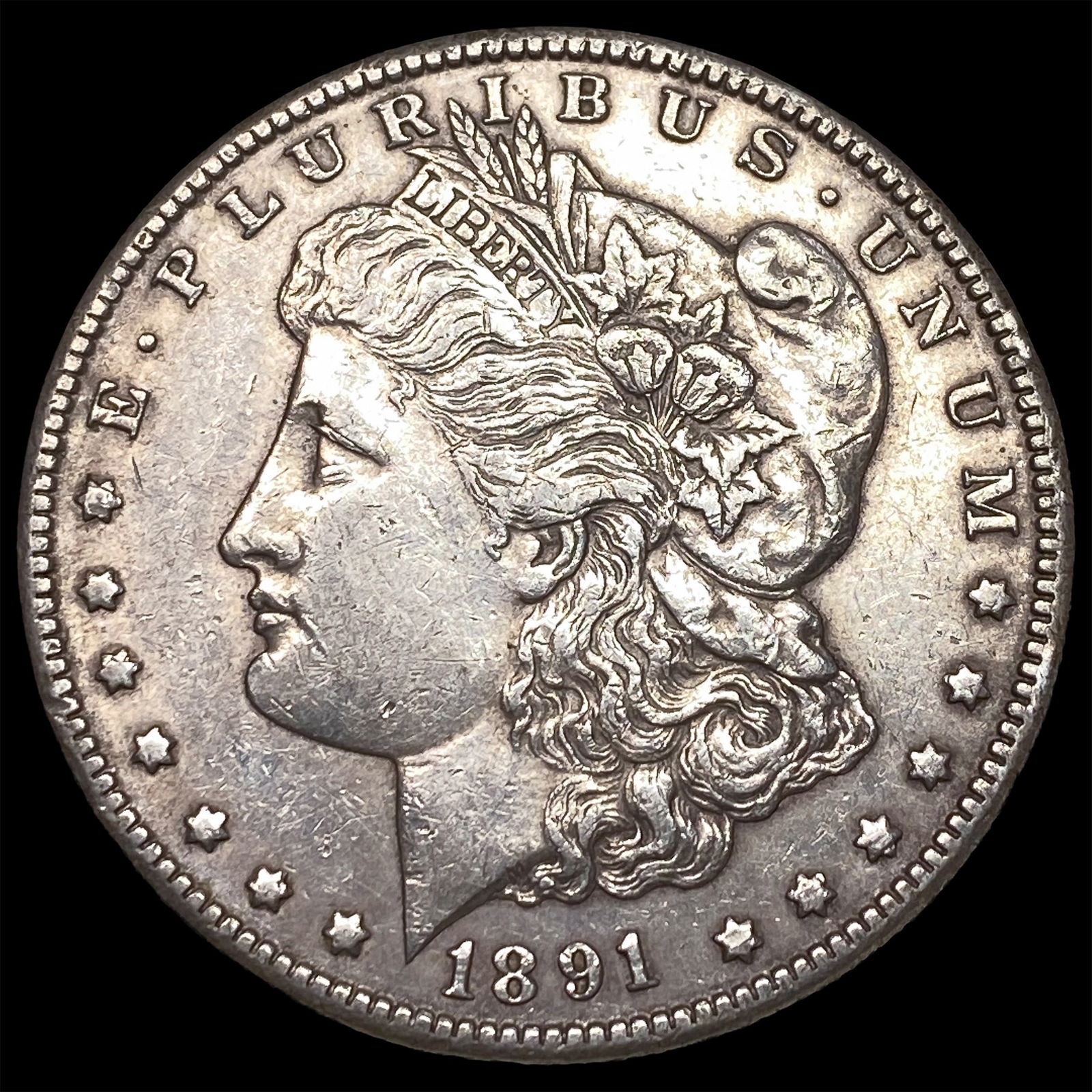 1891-CC Silver Morgan Dollar CLOSELY UNCIRCULATED (1 of 2)