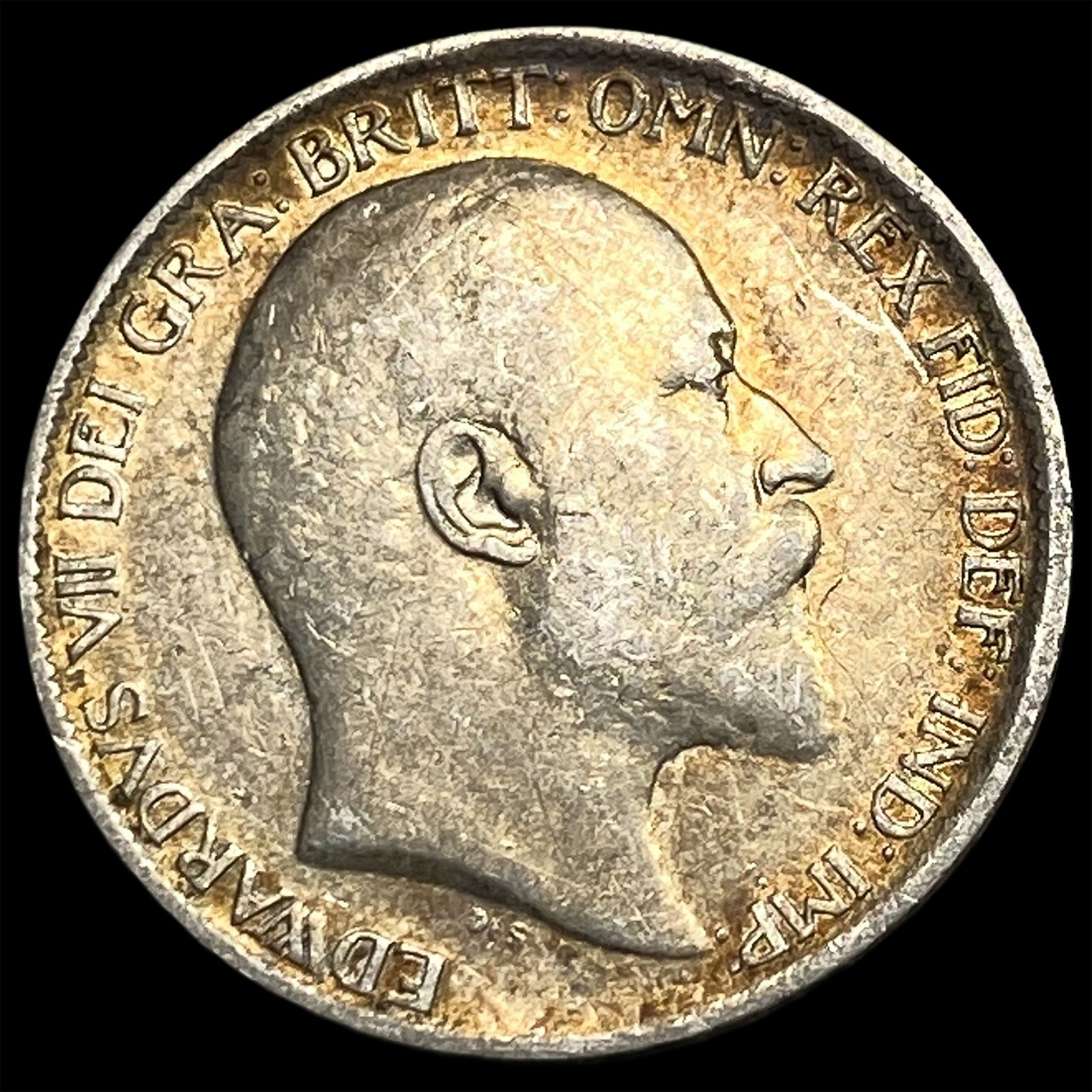 1905 Great Britain Silver 6 Pence - Edward VII NEARLY UNCIRCULATED: 1905 Great Britain Silver 6 Pence - Edward VII NEARLY UNCIRCULATED