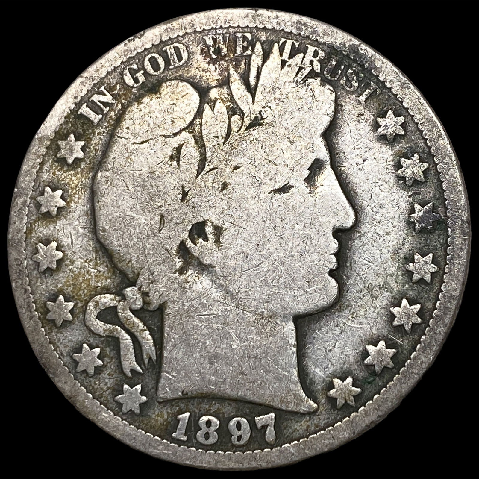 1897 Silver Half Dollar (Barber) NICELY CIRCULATED (1 of 2)