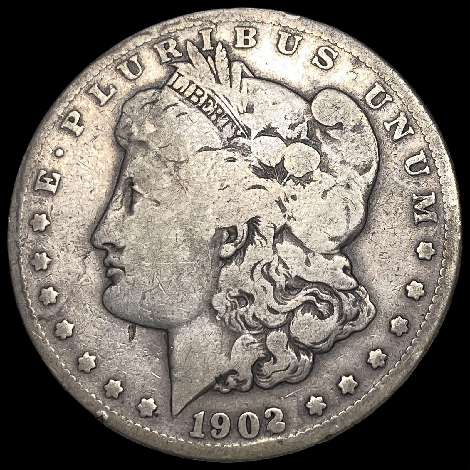 1902-S Silver Morgan Dollar NICELY CIRCULATED (1 of 2)
