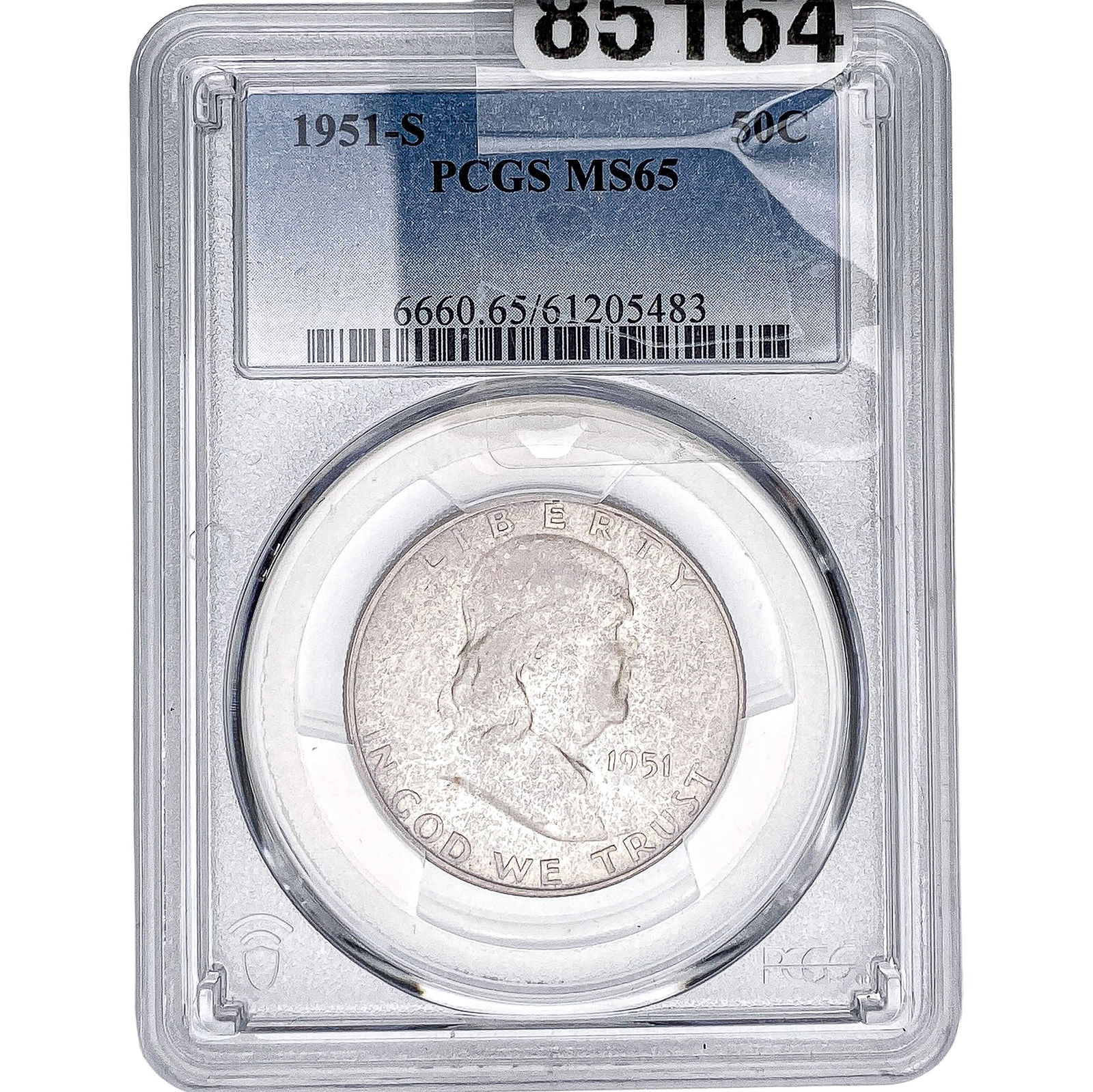 1951-S Franklin Half Dollar PCGS MS65 (1 of 2)