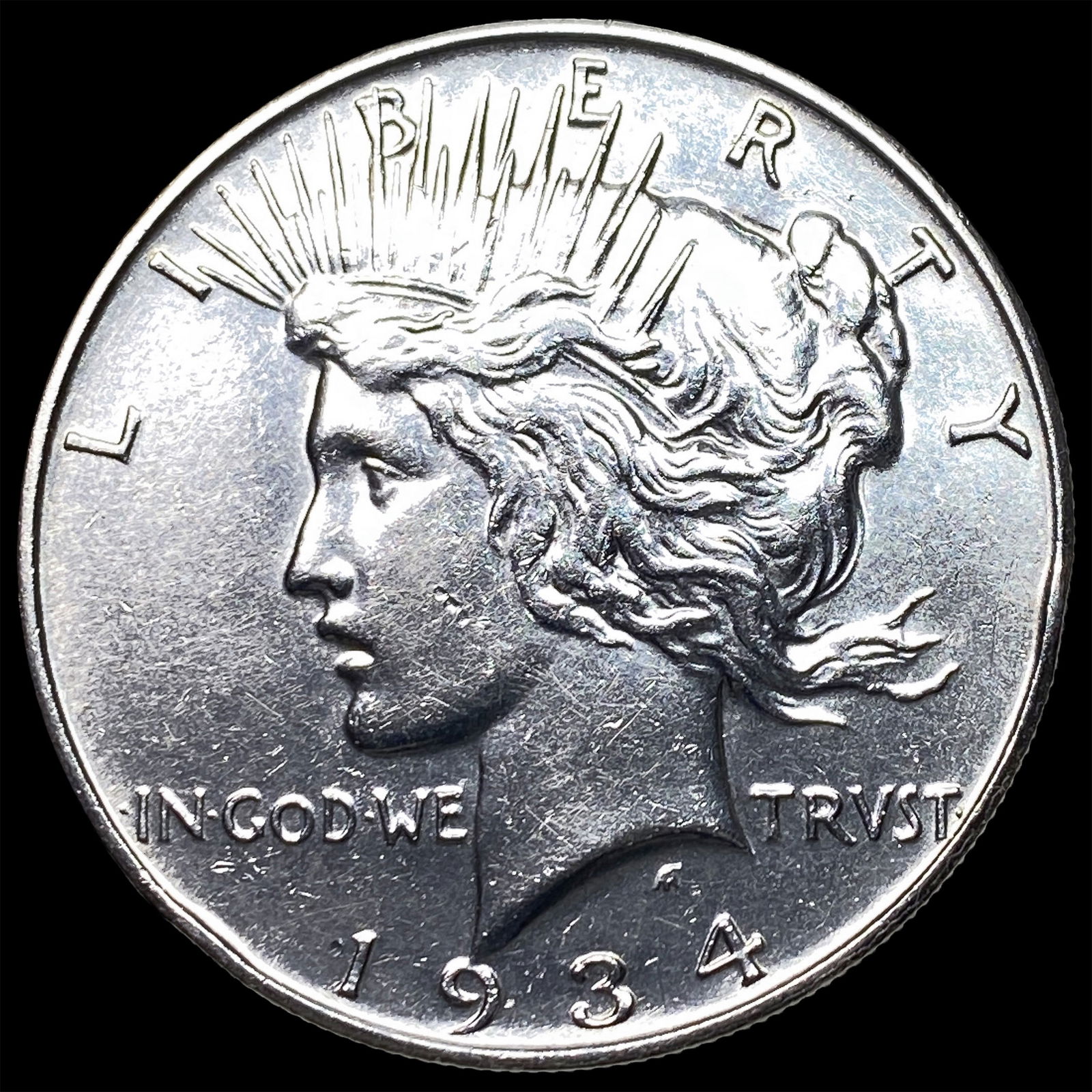 1934-D Silver Peace Dollar CLOSELY UNCIRCULATED: 1934-D Silver Peace Dollar CLOSELY UNCIRCULATED