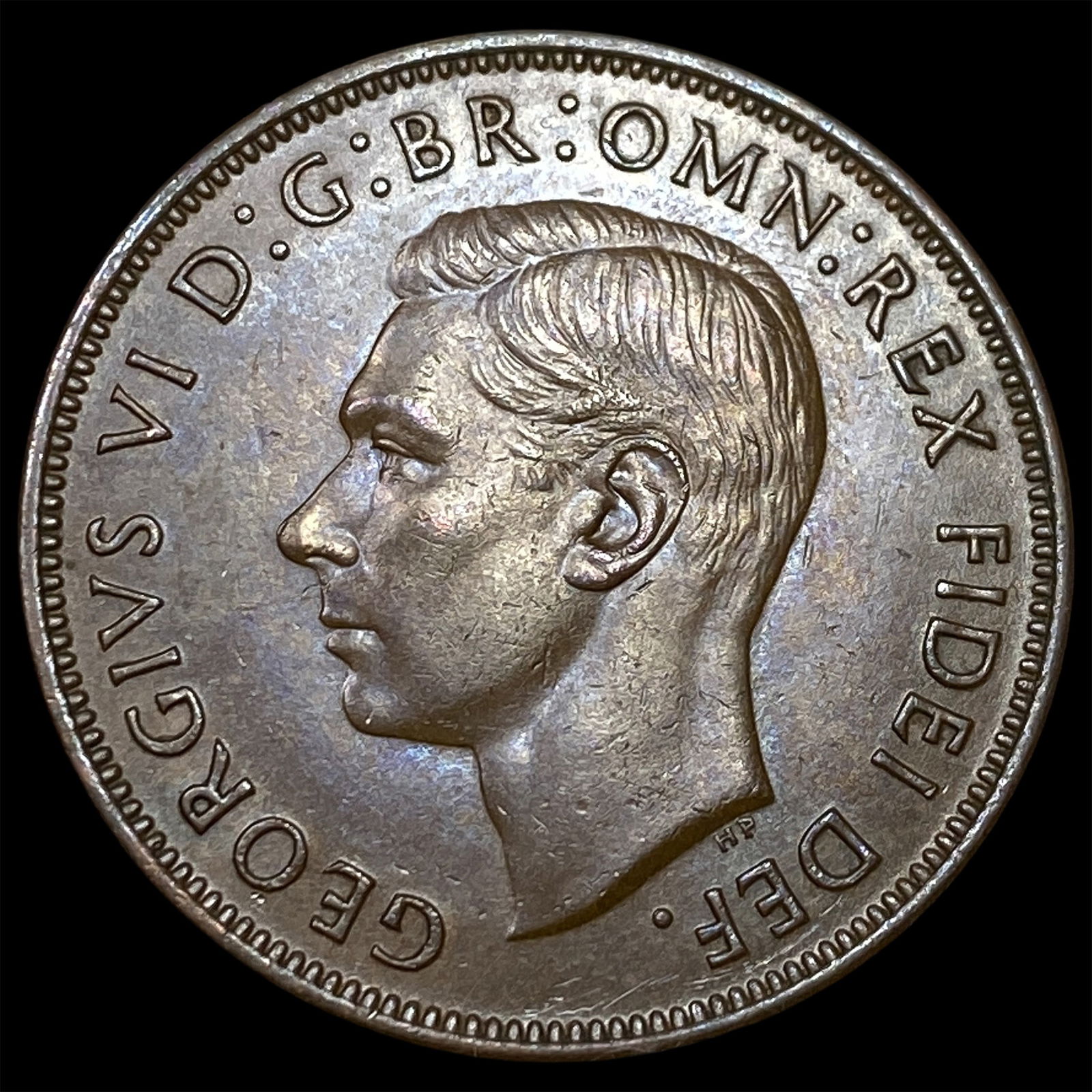 1951 Great Britain One Penny - George VI NEARLY UNCIRCULATED: 1951 Great Britain One Penny - George VI NEARLY UNCIRCULATED