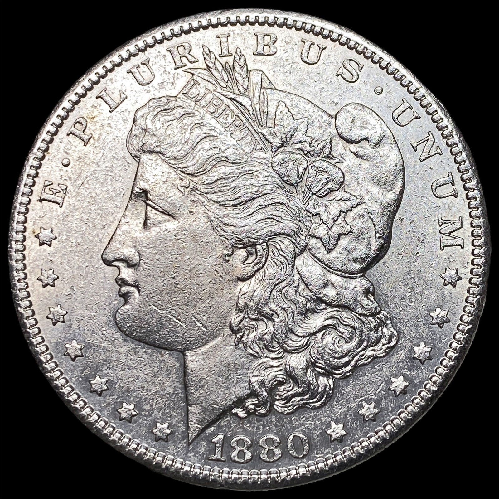 1880-S Silver Morgan Dollar CLOSELY UNCIRCULATED: 1880-S Silver Morgan Dollar CLOSELY UNCIRCULATED