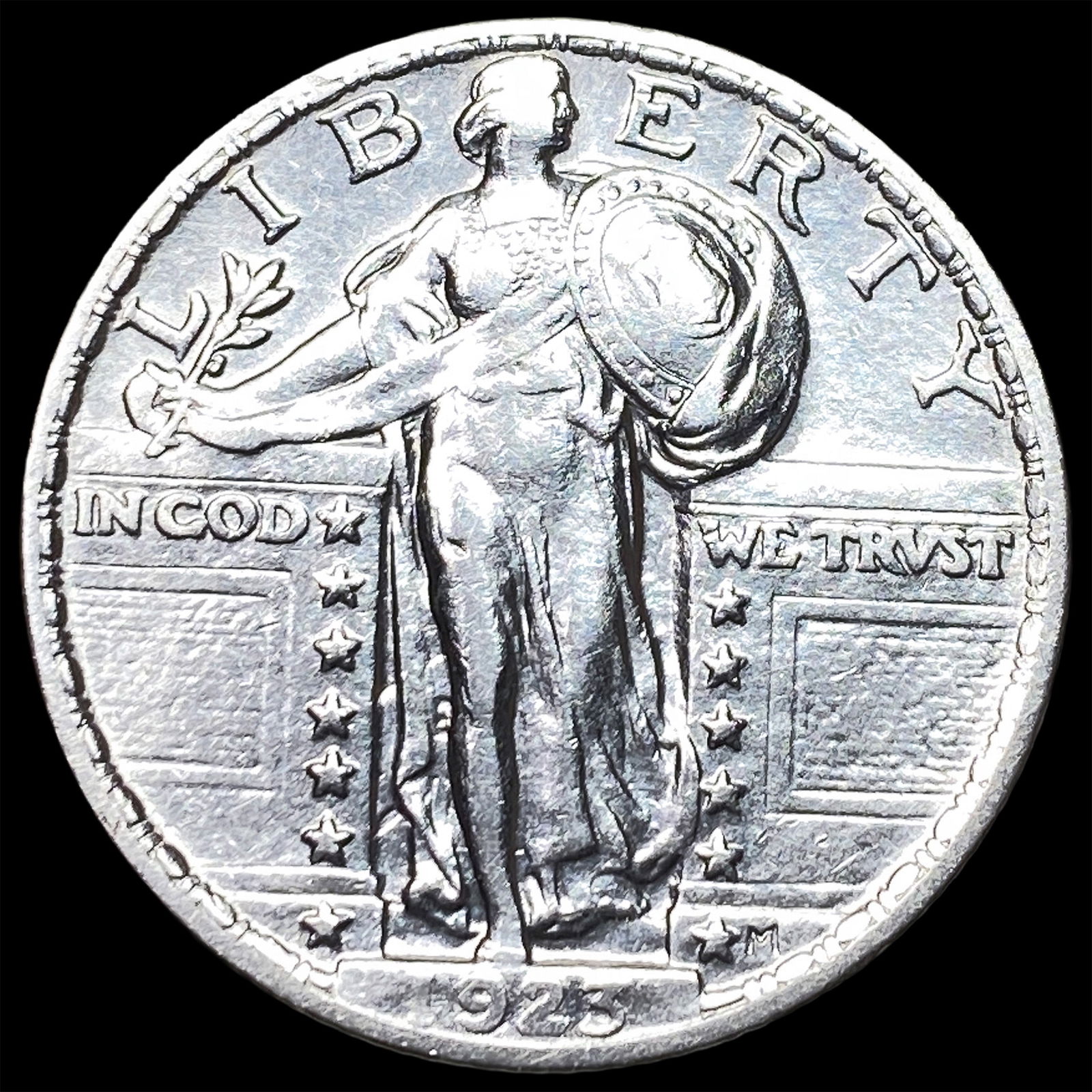 1923 Standing Liberty Silver Quarter CLOSELY UNCIRCULATED: 1923 Standing Liberty Silver Quarter CLOSELY UNCIRCULATED
