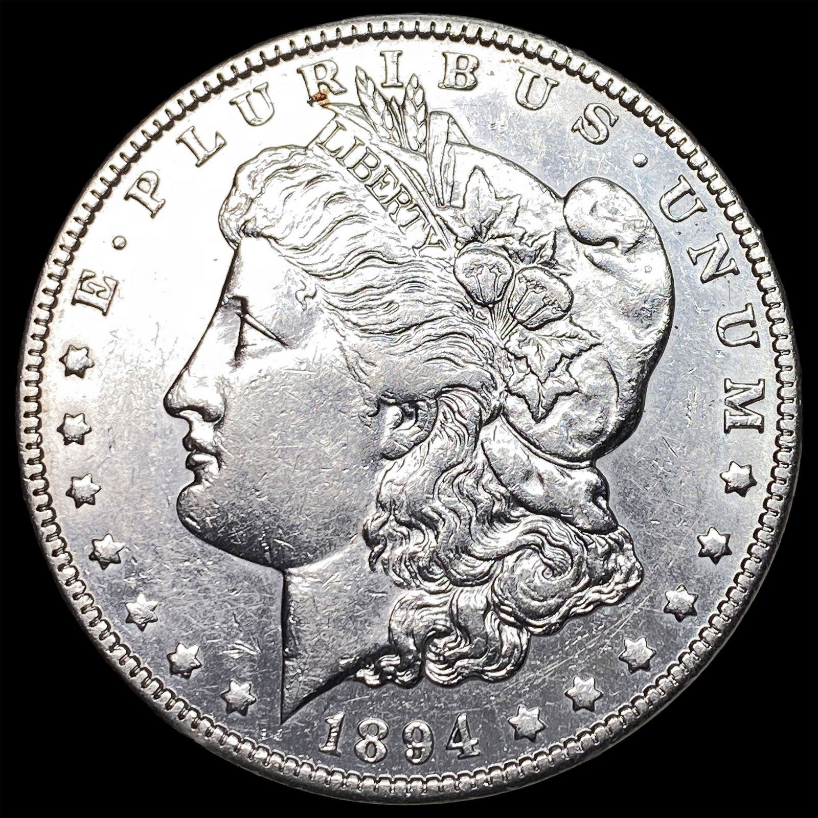 1894 Silver Morgan Dollar NEARLY UNCIRCULATED: 1894 Silver Morgan Dollar NEARLY UNCIRCULATED