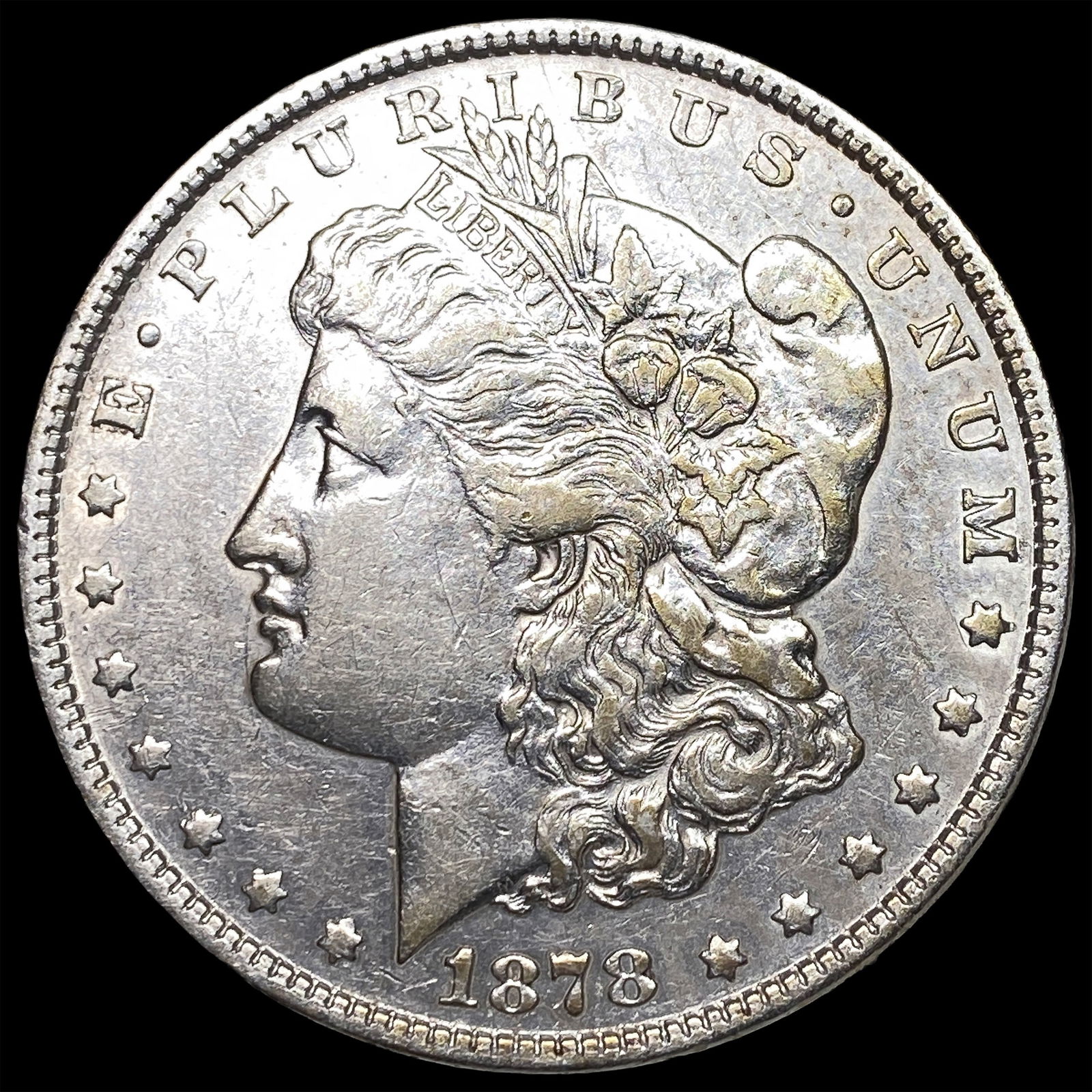 1878 Silver Morgan Dollar NEARLY UNCIRCULATED: 1878 Silver Morgan Dollar NEARLY UNCIRCULATED