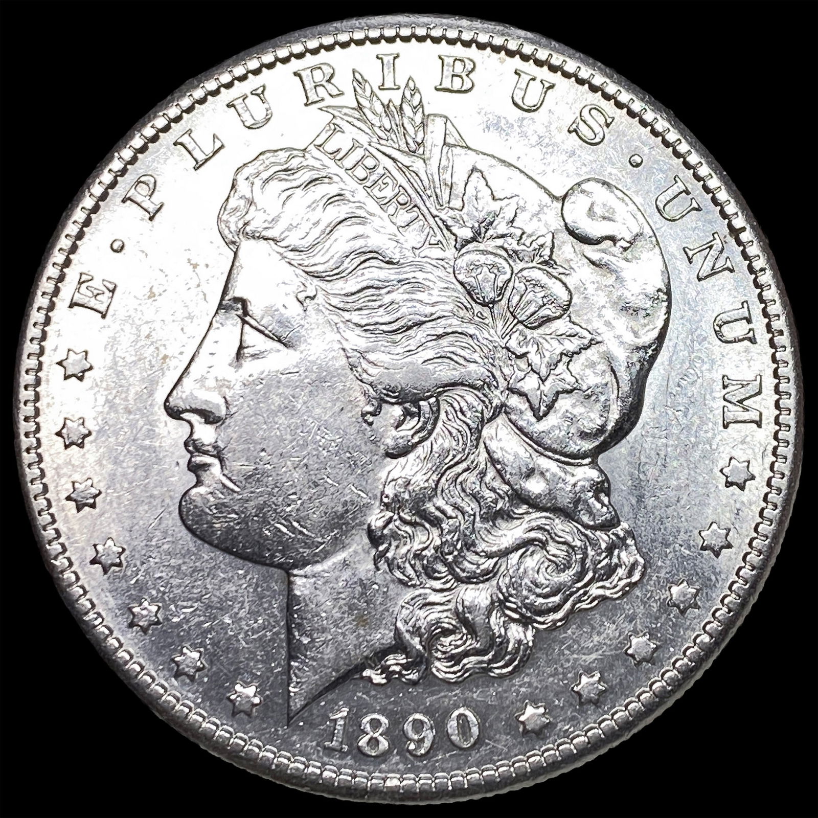 1890-S Silver Morgan Dollar CHOICE AU: 1890-S Silver Morgan Dollar CHOICE AU