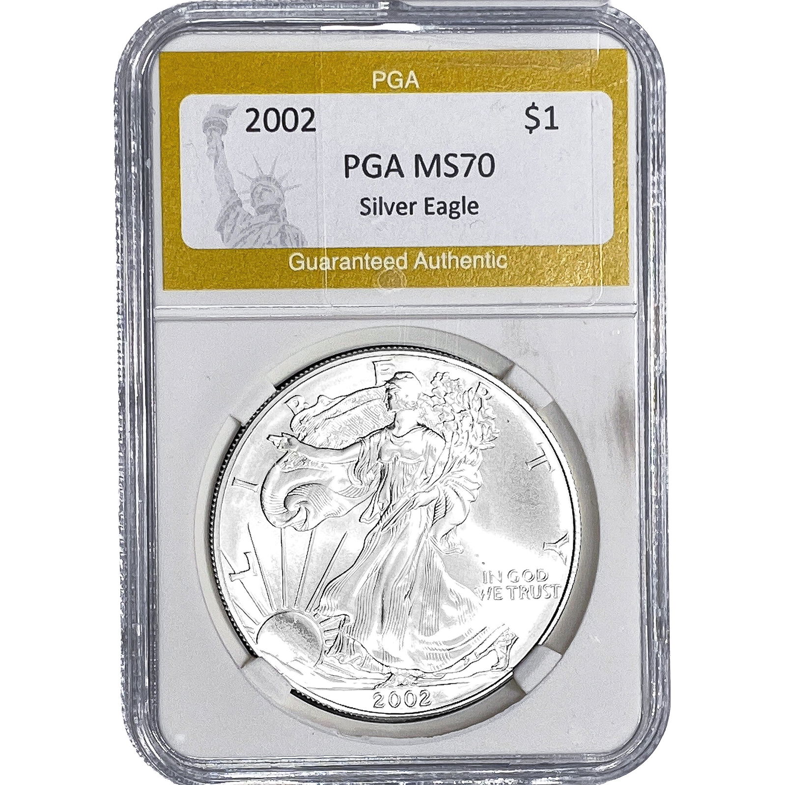 2002 Silver Eagle PGA MS70: 2002 Silver Eagle PGA MS70
