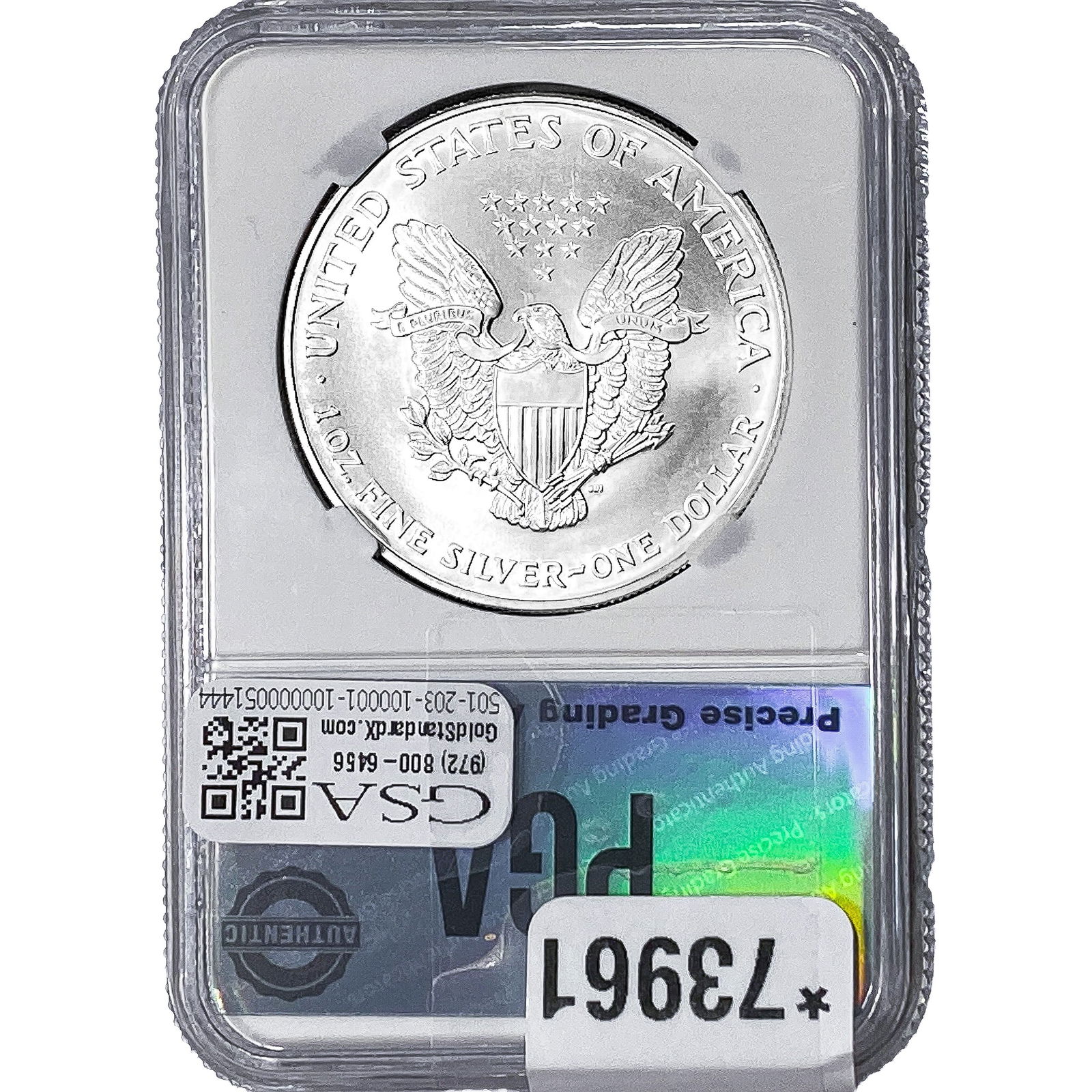 2002 Silver Eagle PGA MS70 - 2