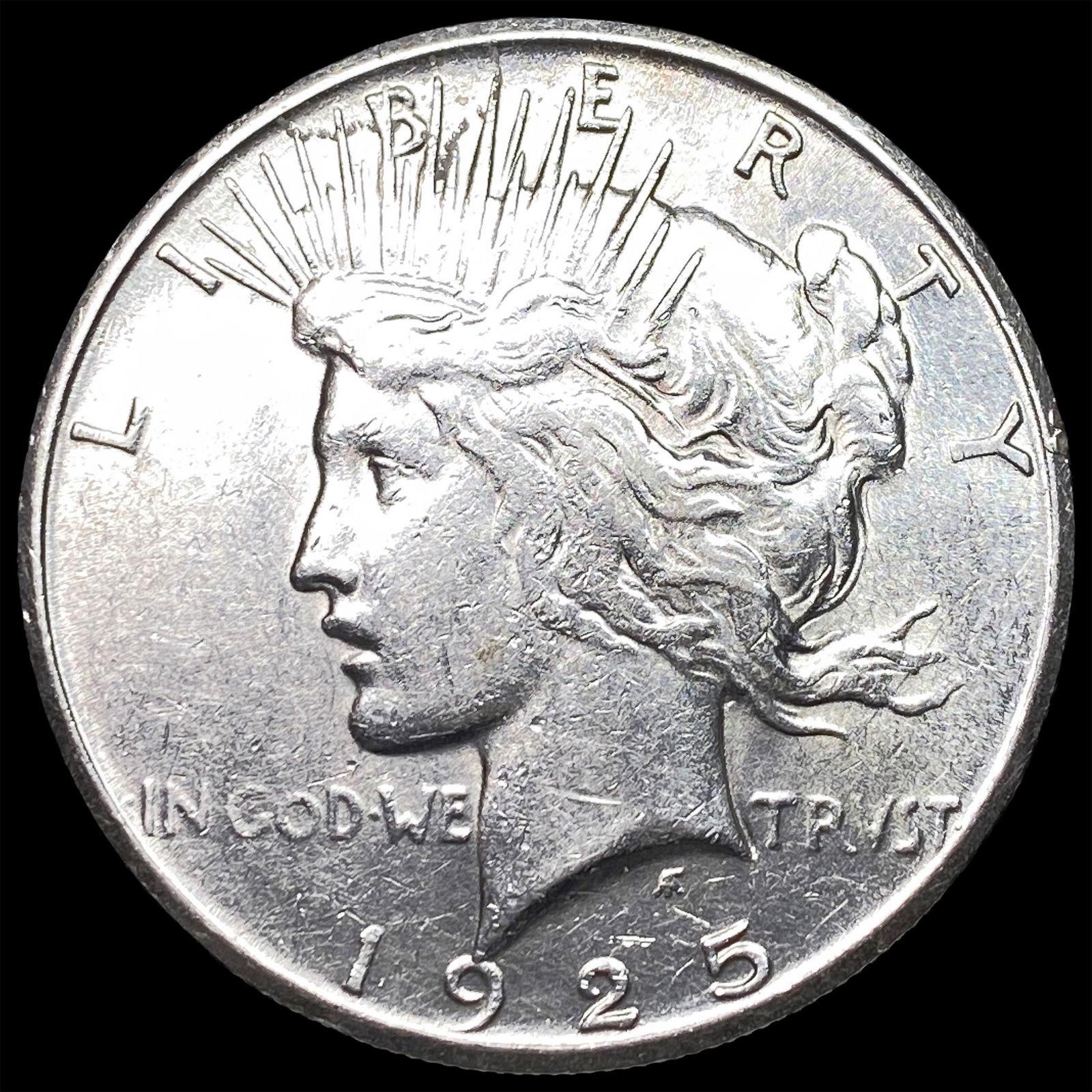 1925-S Silver Peace Dollar CLOSELY UNCIRCULATED: 1925-S Silver Peace Dollar CLOSELY UNCIRCULATED