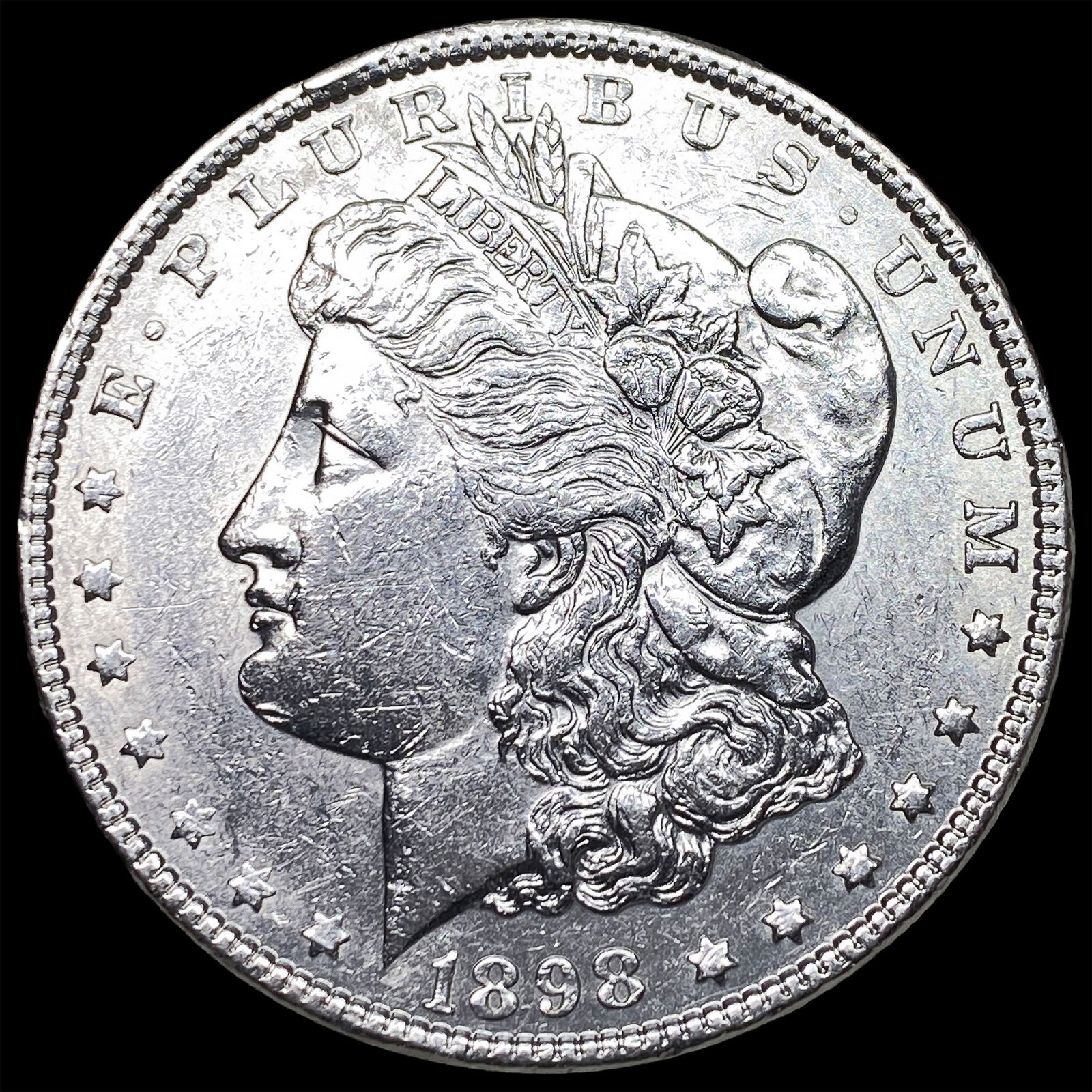 1898 Morgan Silver Dollar CLOSELY UNCIRCULATED: 1898 Morgan Silver Dollar CLOSELY UNCIRCULATED
