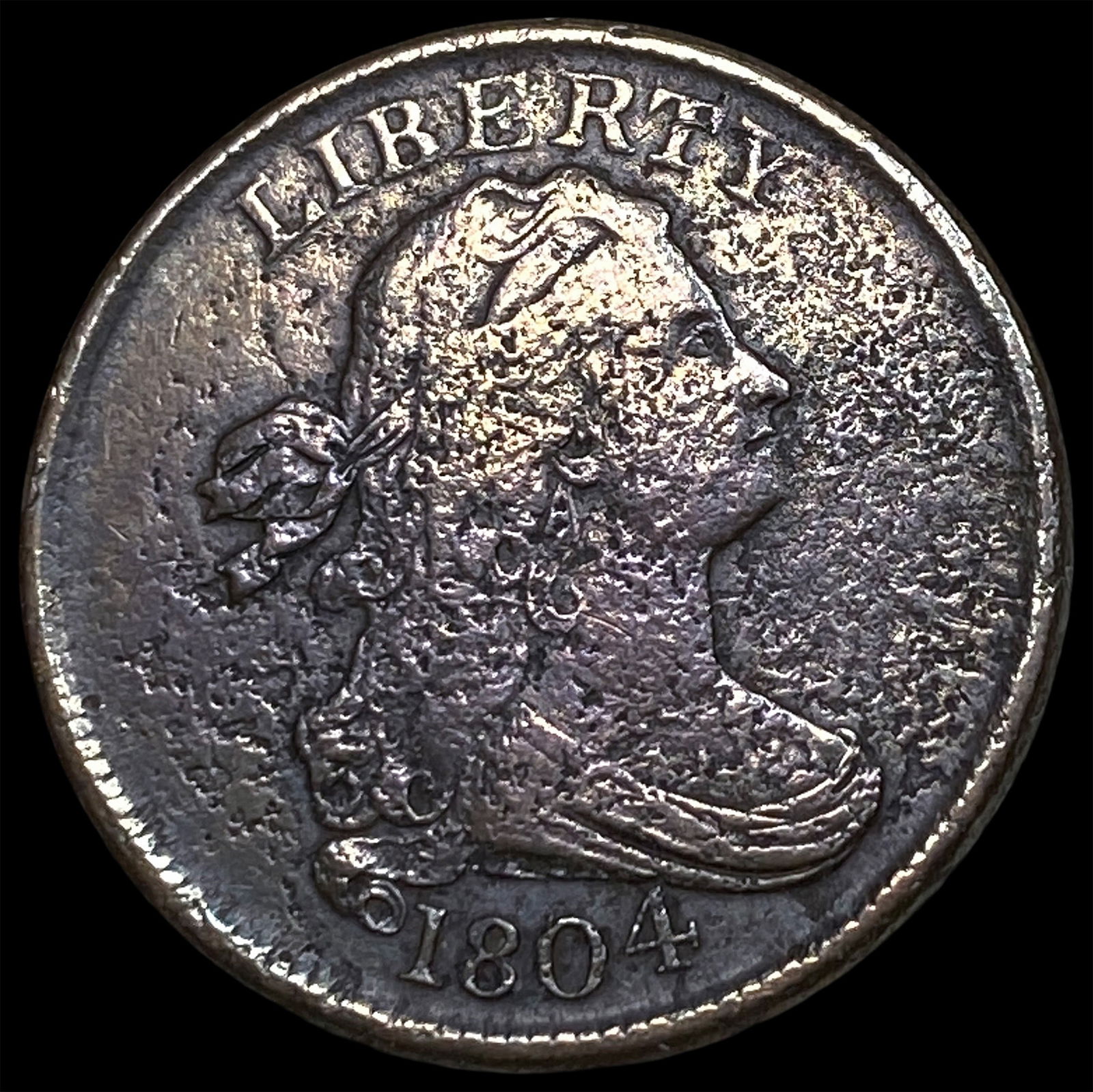 1804 Copper Half Cent HIGH GRADE (1 of 2)