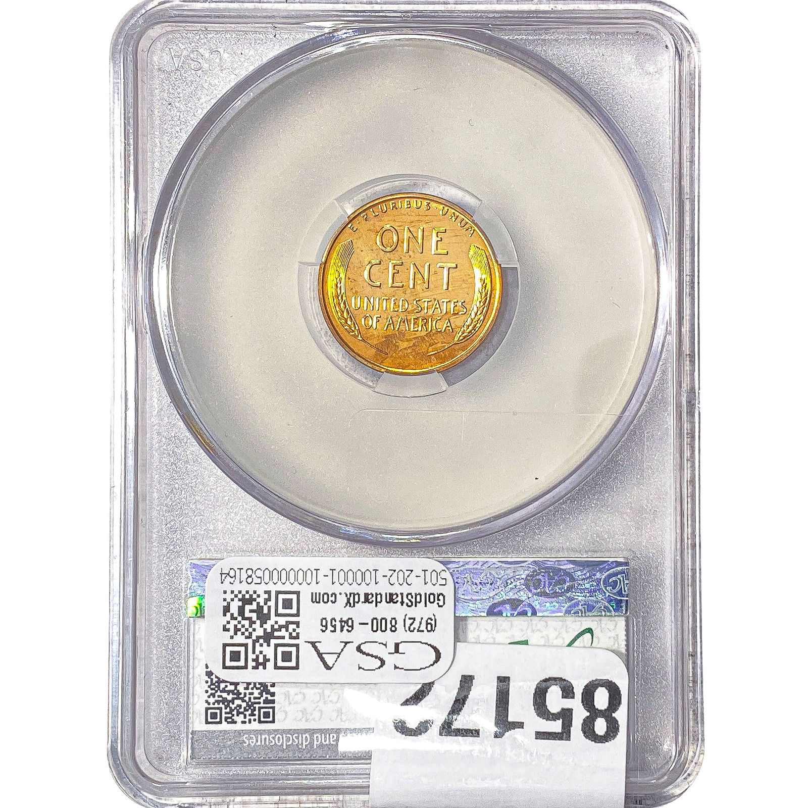 1954 Wheat Cent CAC PR63 RD - 2