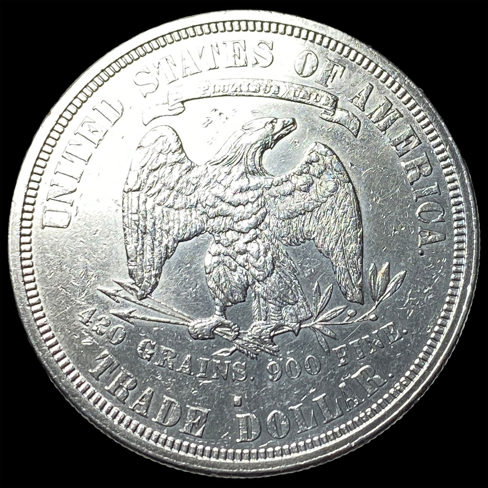 1875 Silver Trade Dollar CLOSELY UNCIRCULATED - 2