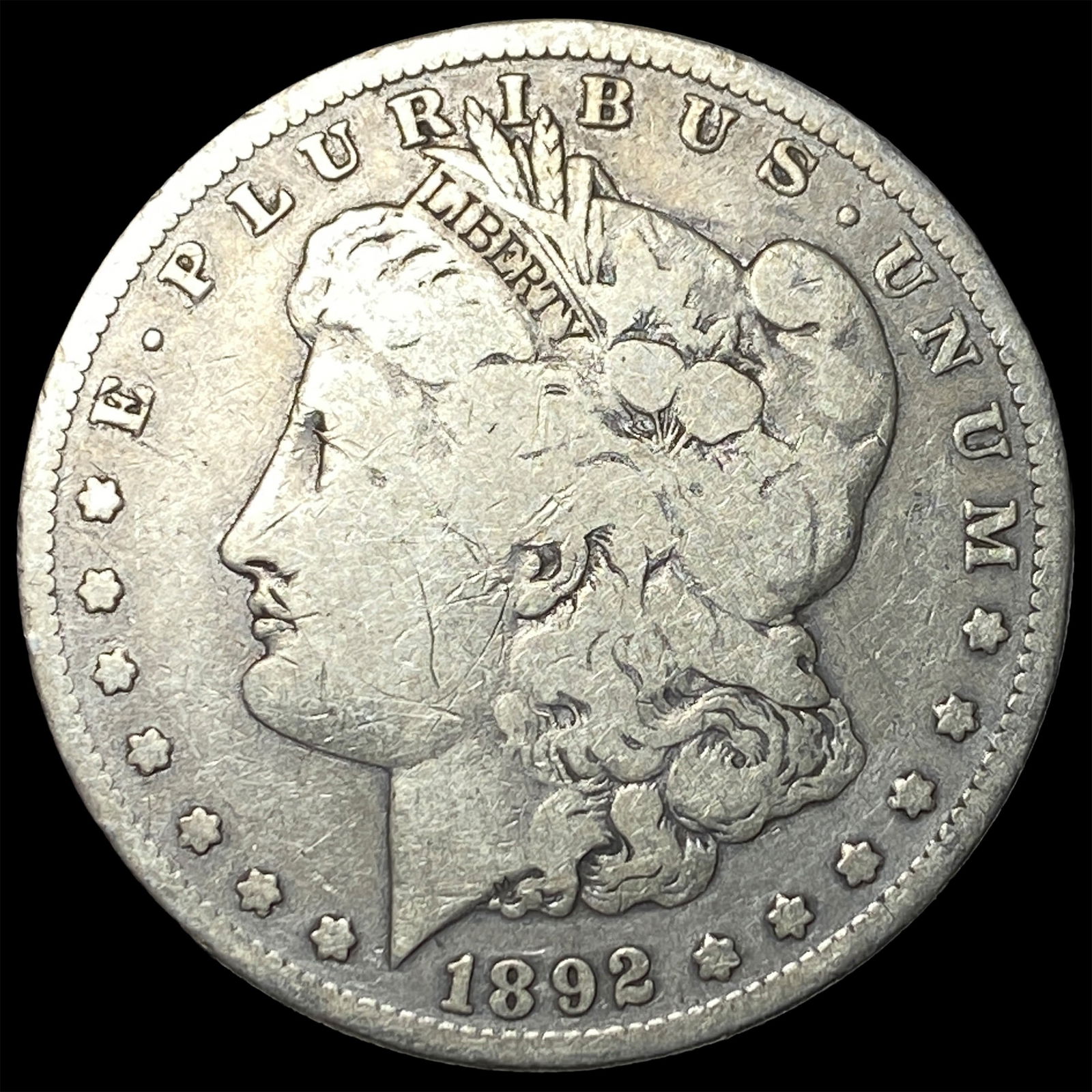 1892-S Silver Morgan Dollar NICELY CIRCULATED: 1892-S Silver Morgan Dollar NICELY CIRCULATED
