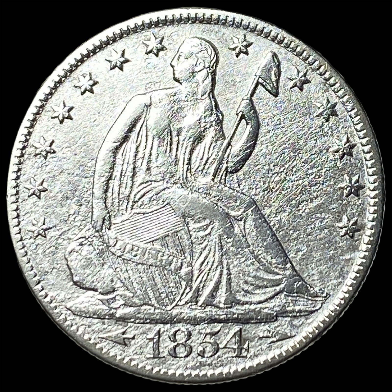 1854-O Silver Half Dollar HIGH GRADE (1 of 2)