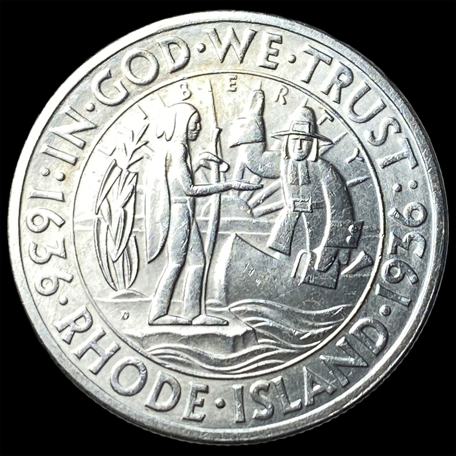 1936-D Silver Rhode Island Half Dollar UNCIRCULATED: 1936-D Silver Rhode Island Half Dollar UNCIRCULATED