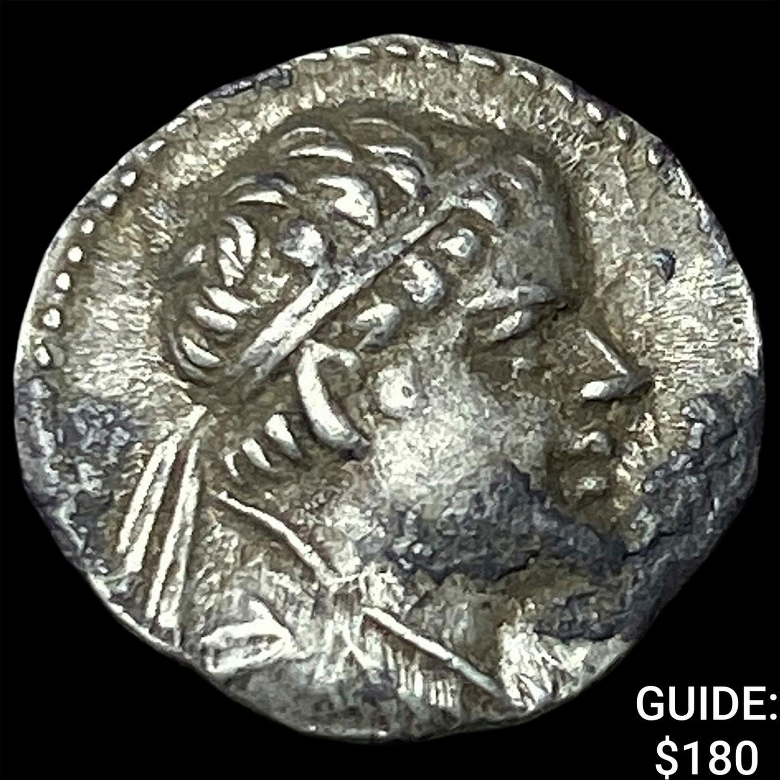Greco-Bactria Eucratides I 171-145 BC Silver Obol NEARLY UNCIRCULATED: Greco-Bactria Eucratides I 171-145 BC Silver Obol NEARLY UNCIRCULATED