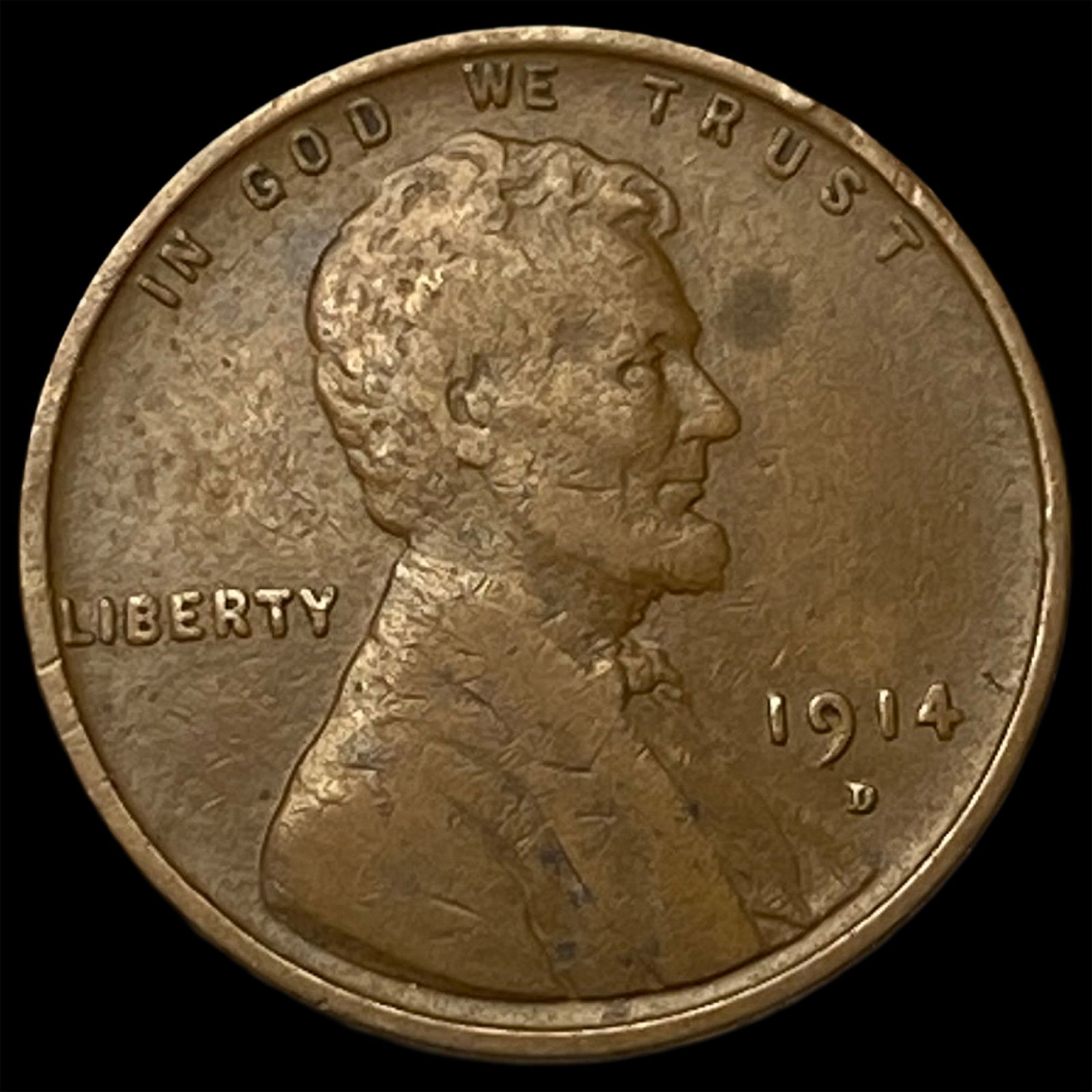 1914-D Lincoln Wheat Cent LIGHTLY CIRCULATED: 1914-D Lincoln Wheat Cent LIGHTLY CIRCULATED