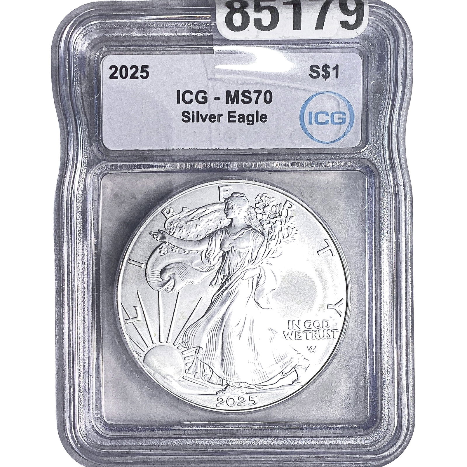 2025 Silver Eagle ICG MS70: 2025 Silver Eagle ICG MS70