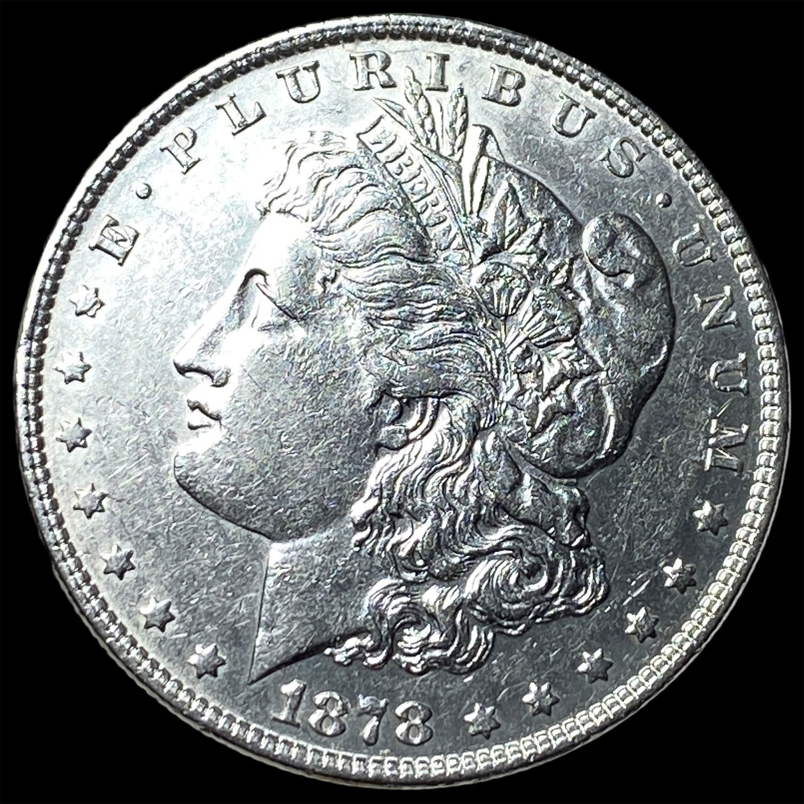1878 Silver Morgan Dollar CLOSELY UNCIRCULATED: 1878 Silver Morgan Dollar CLOSELY UNCIRCULATED