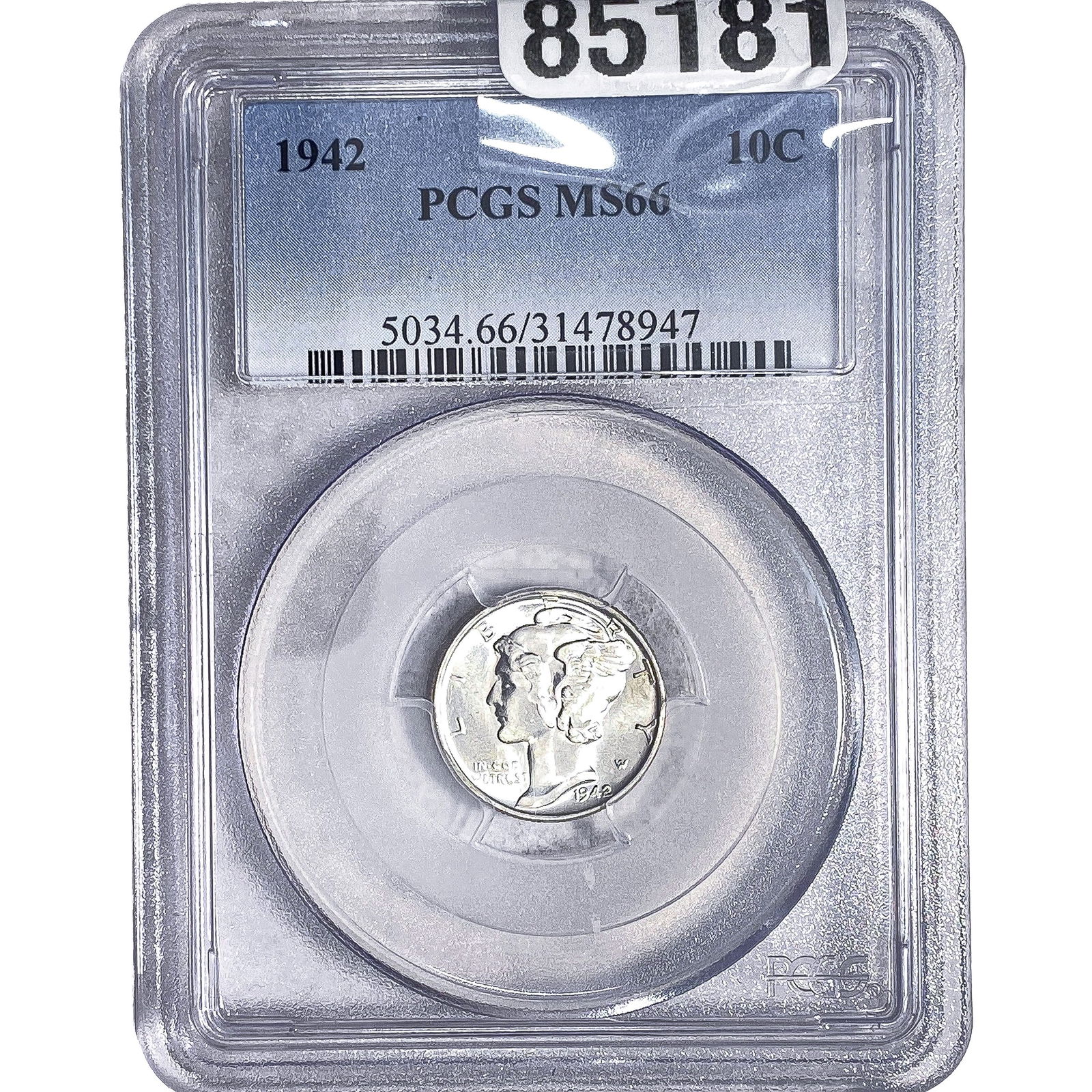 1942 Mercury Silver Dime PCGS MS66 (1 of 2)