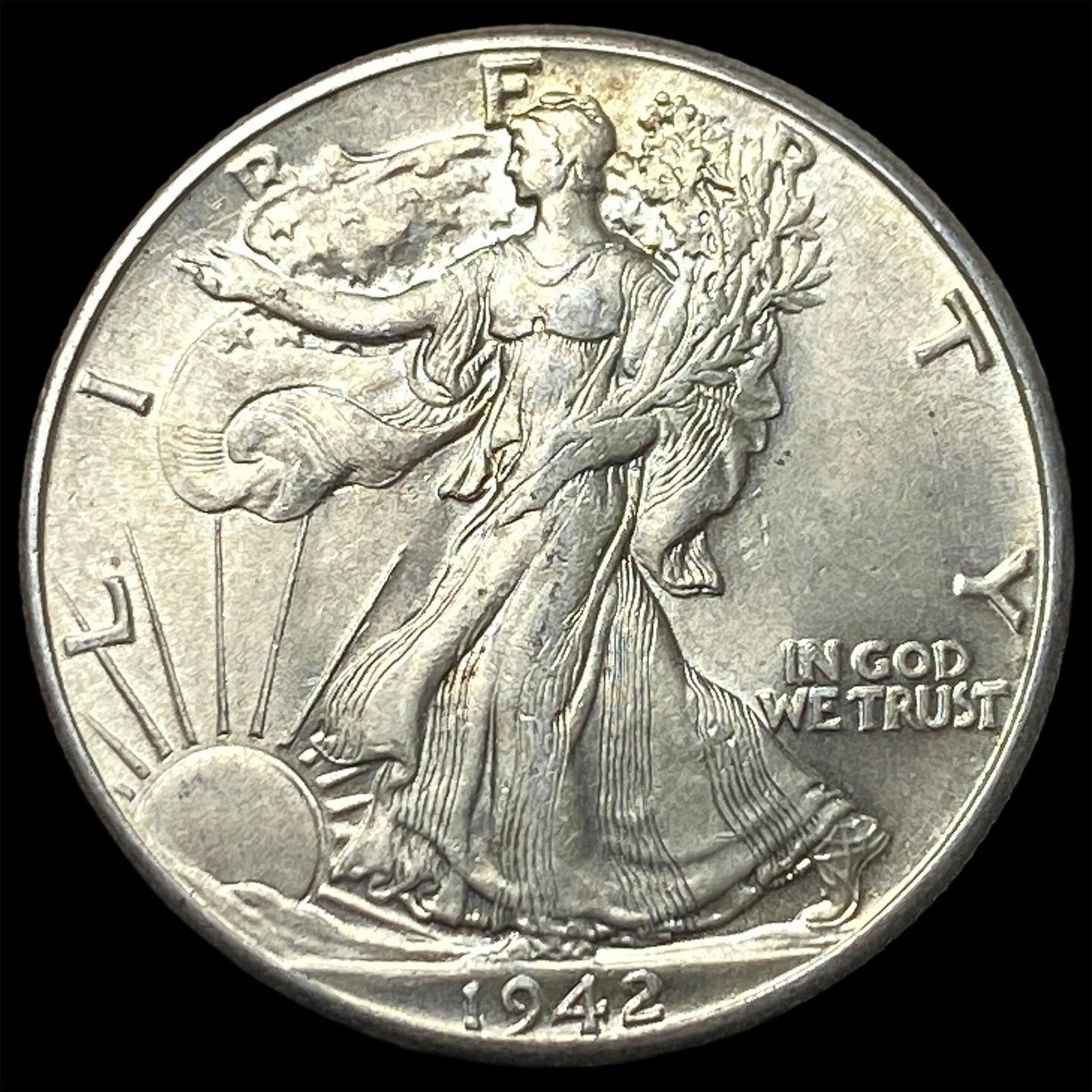 1942-P Silver Walking Liberty Half Dollar CHOICE BU: 1942-P Silver Walking Liberty Half Dollar CHOICE BU