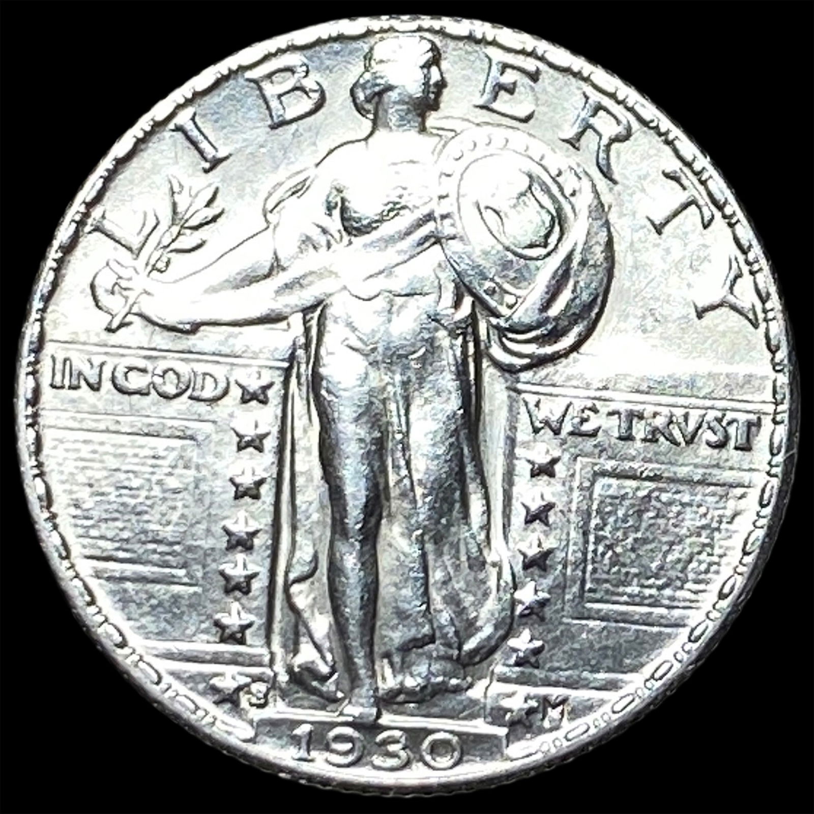 1930-S Silver Standing Liberty Quarter UNCIRCULATED: 1930-S Silver Standing Liberty Quarter UNCIRCULATED