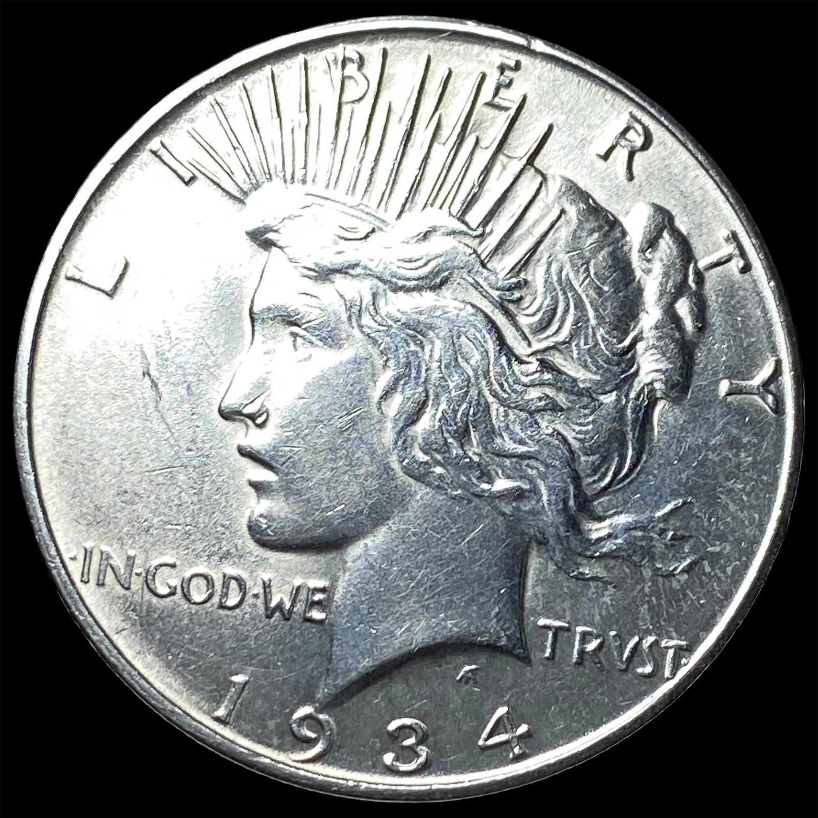 1934 Silver Peace Dollar CHOICE AU (1 of 2)