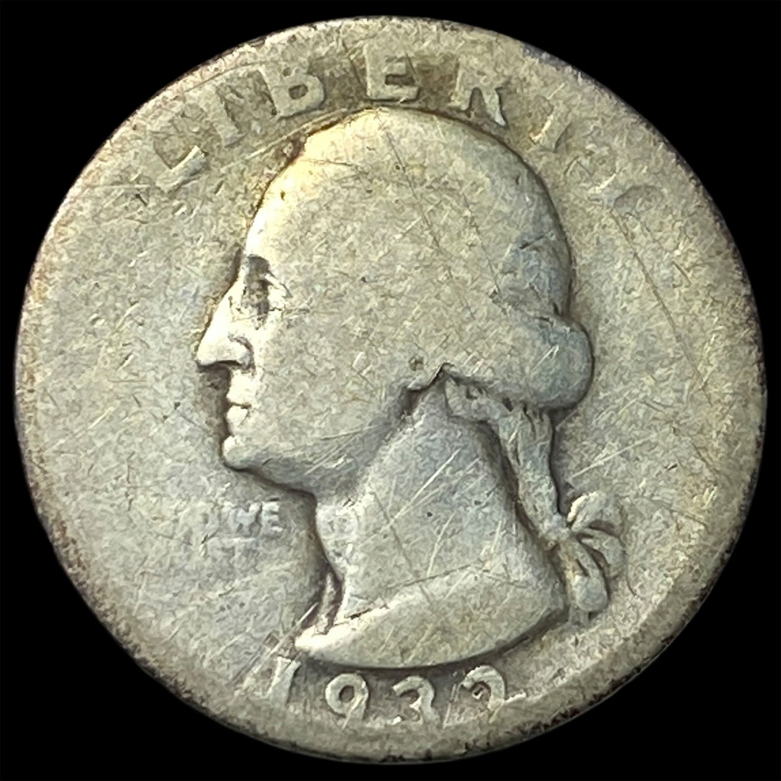 1932-D Silver Washington Quarter NICELY CIRCULATED: 1932-D Silver Washington Quarter NICELY CIRCULATED