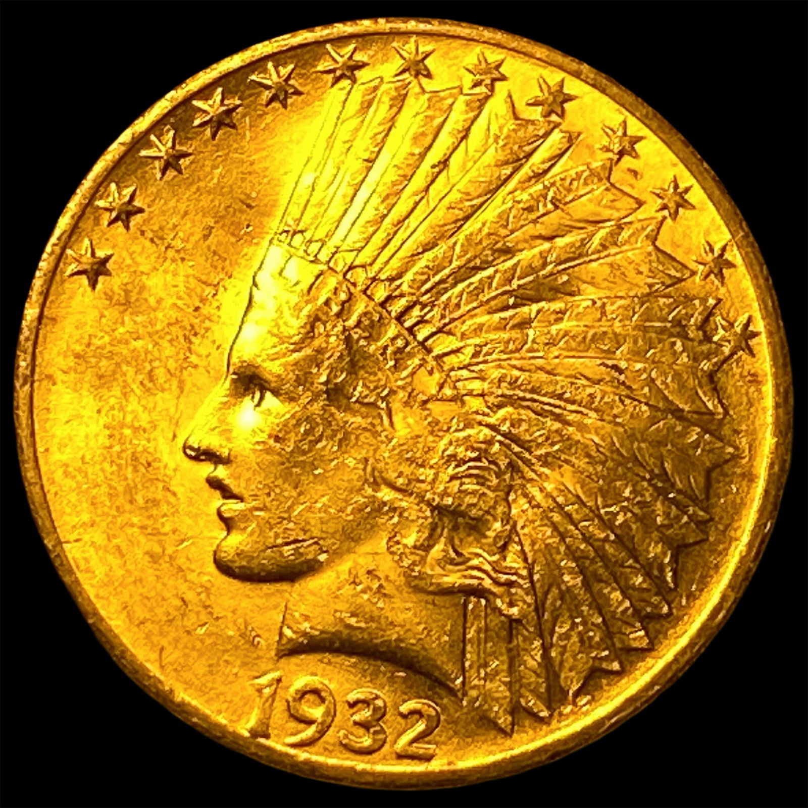 1932 Gold $10 Indian Head Eagle UNCIRCULATED (1 of 2)