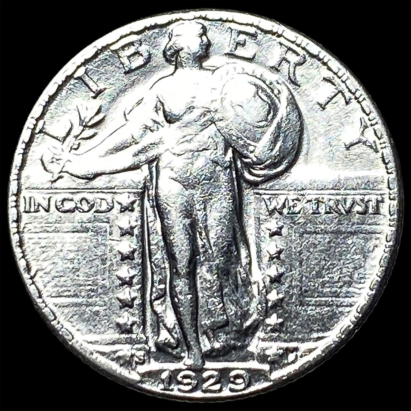1929 Standing Liberty Silver Quarter CLOSELY UNCIRCULATED: 1929 Standing Liberty Silver Quarter CLOSELY UNCIRCULATED