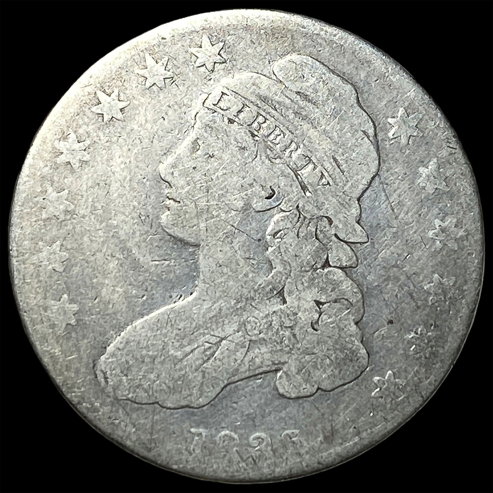 1833 Capped Bust Half Dollar NICELY CIRCULATED: 1833 Capped Bust Half Dollar NICELY CIRCULATED