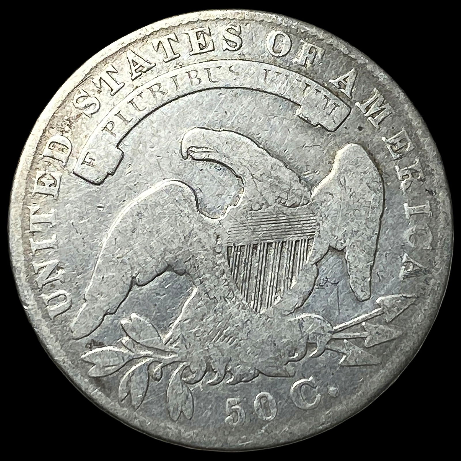 1833 Capped Bust Half Dollar NICELY CIRCULATED - 2
