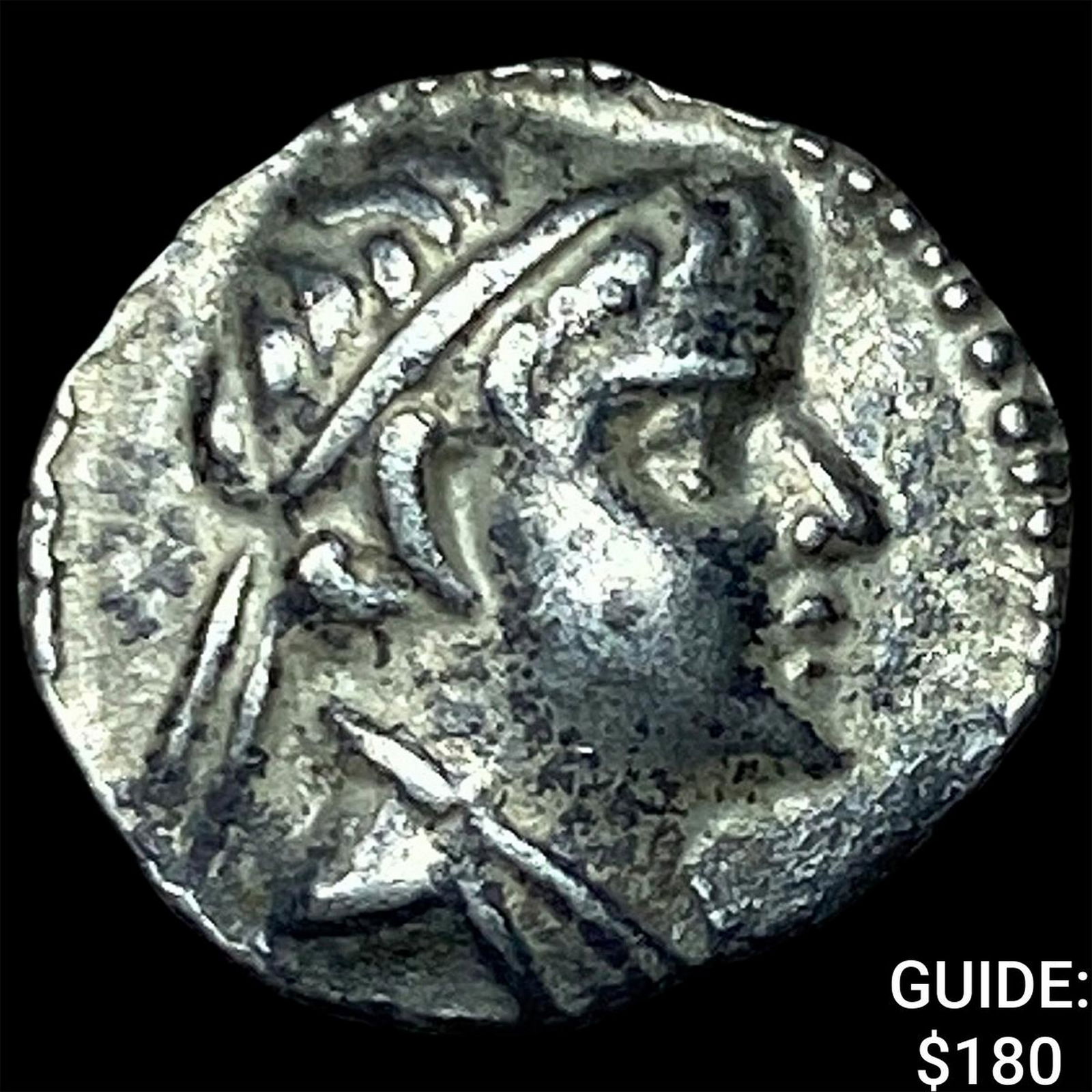 Greco-Bactria Eucratides I 171-145 BC Silver Obol NEARLY UNCIRCULATED: Greco-Bactria Eucratides I 171-145 BC Silver Obol NEARLY UNCIRCULATED