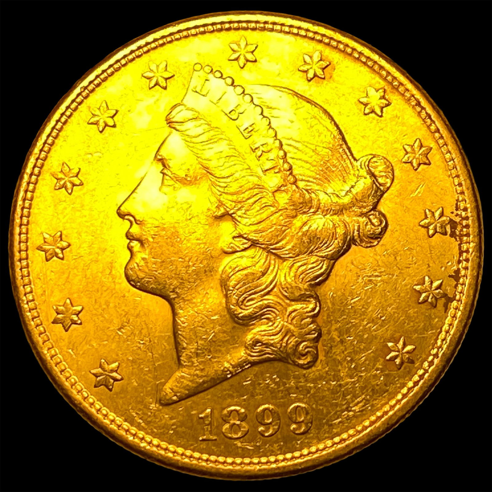 1899-S Gold $20 Liberty Head Double Eagle UNCIRCULATED (1 of 2)