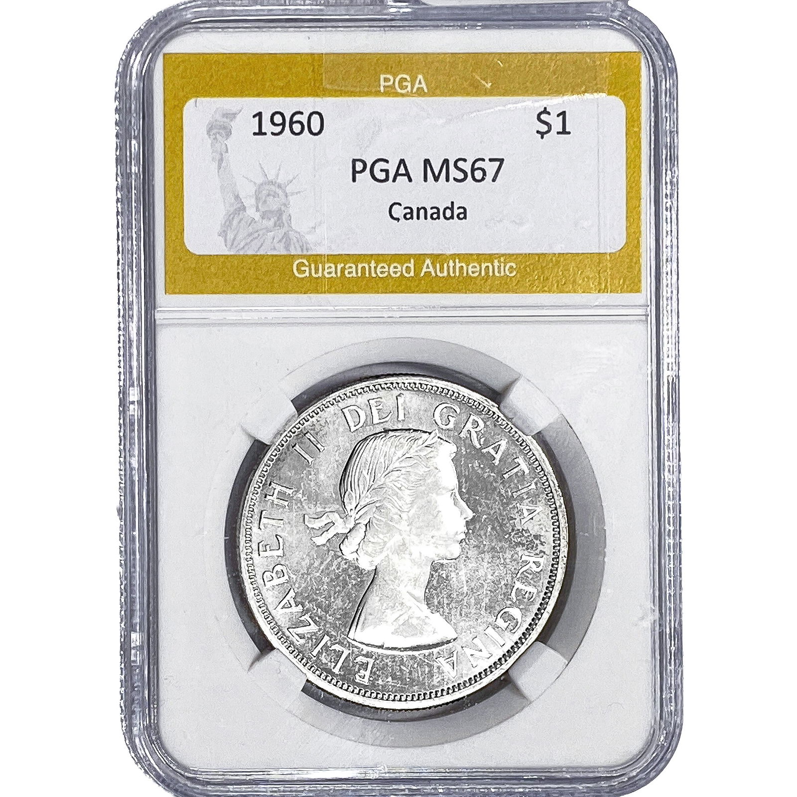 1960 Canada Silver Dollar PGA MS67: 1960 Canada Silver Dollar PGA MS67